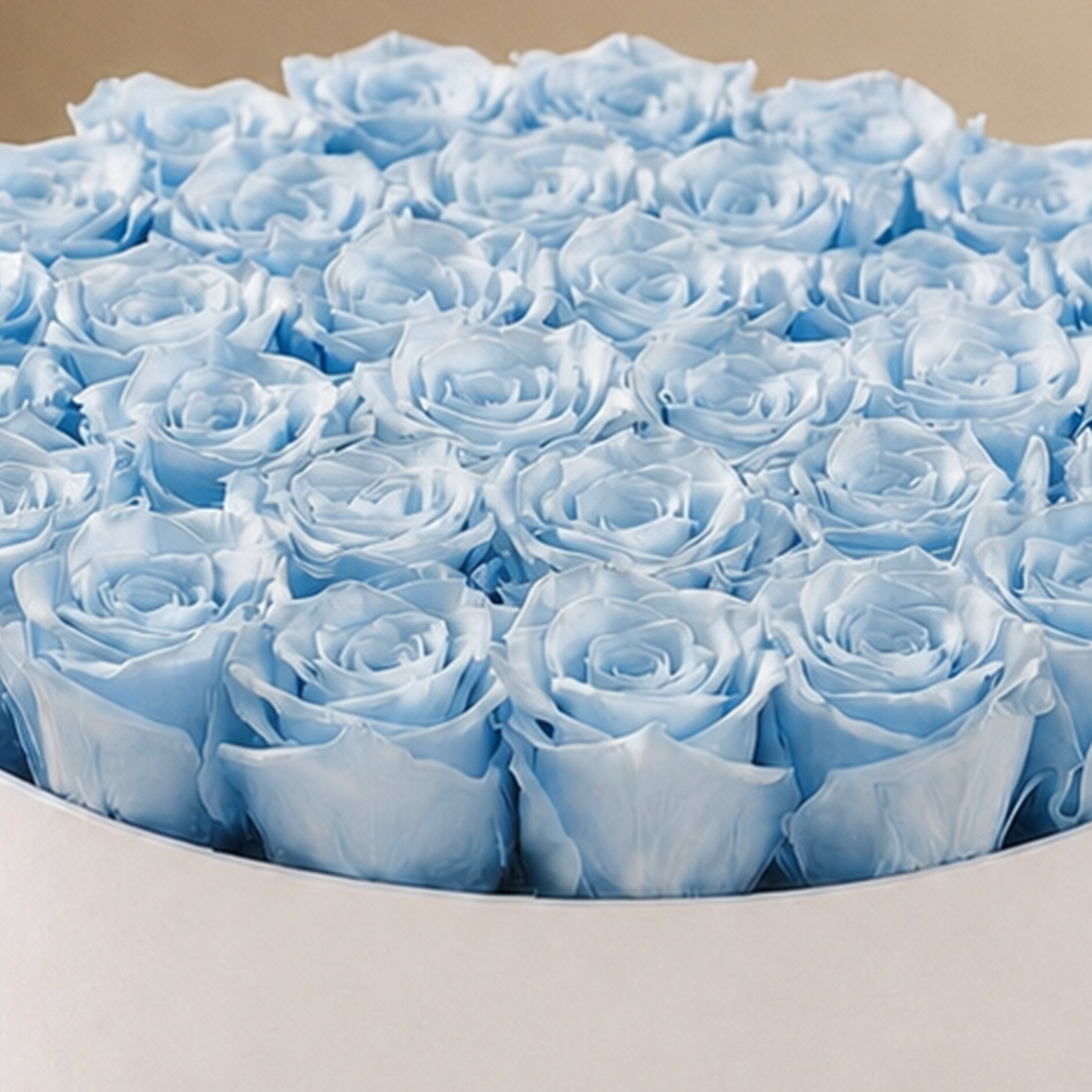 Supreme White Box | Light Blue Roses
