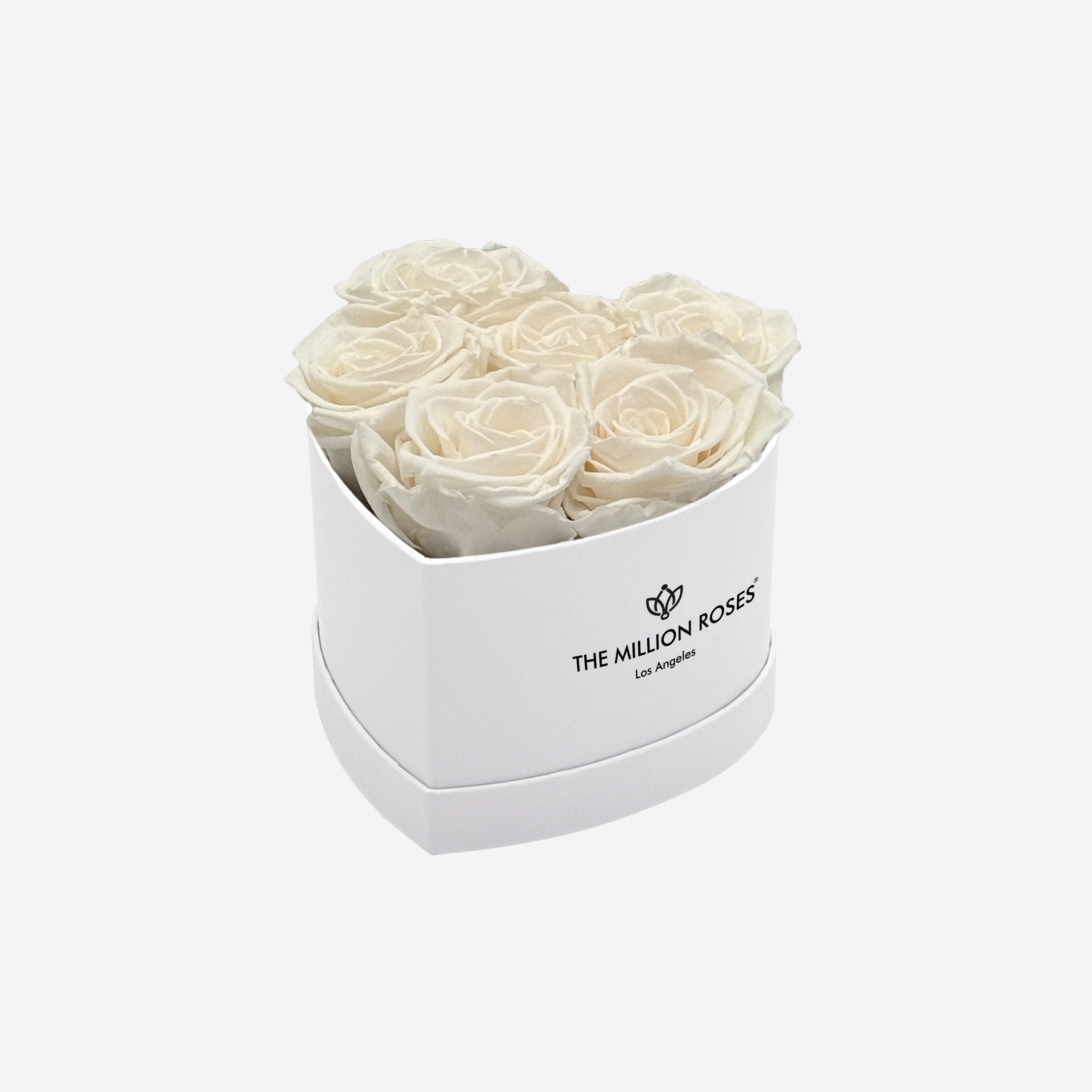 Baby Heart White Box | Chardonnay Roses