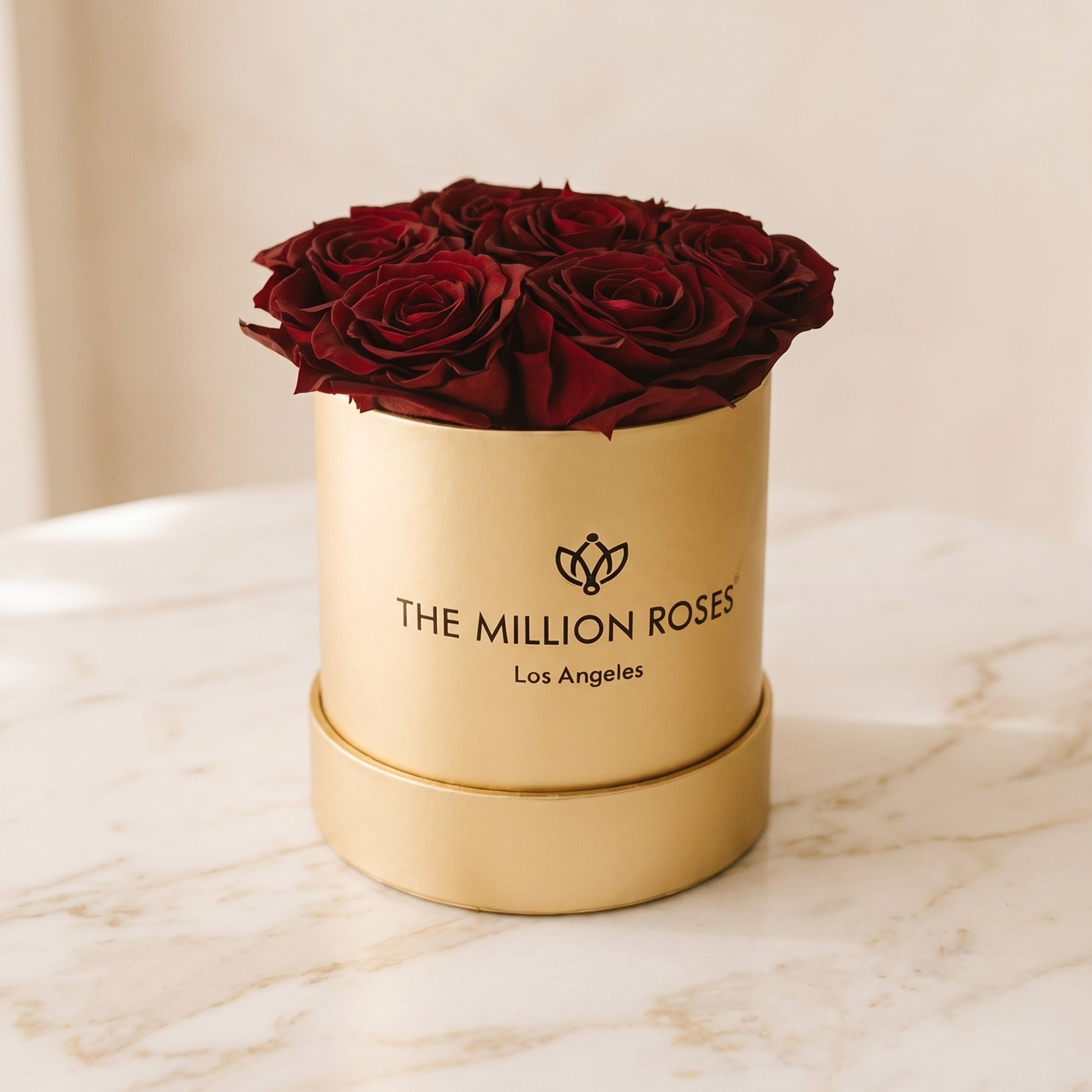 Basic Gold Box | Burgundy Roses