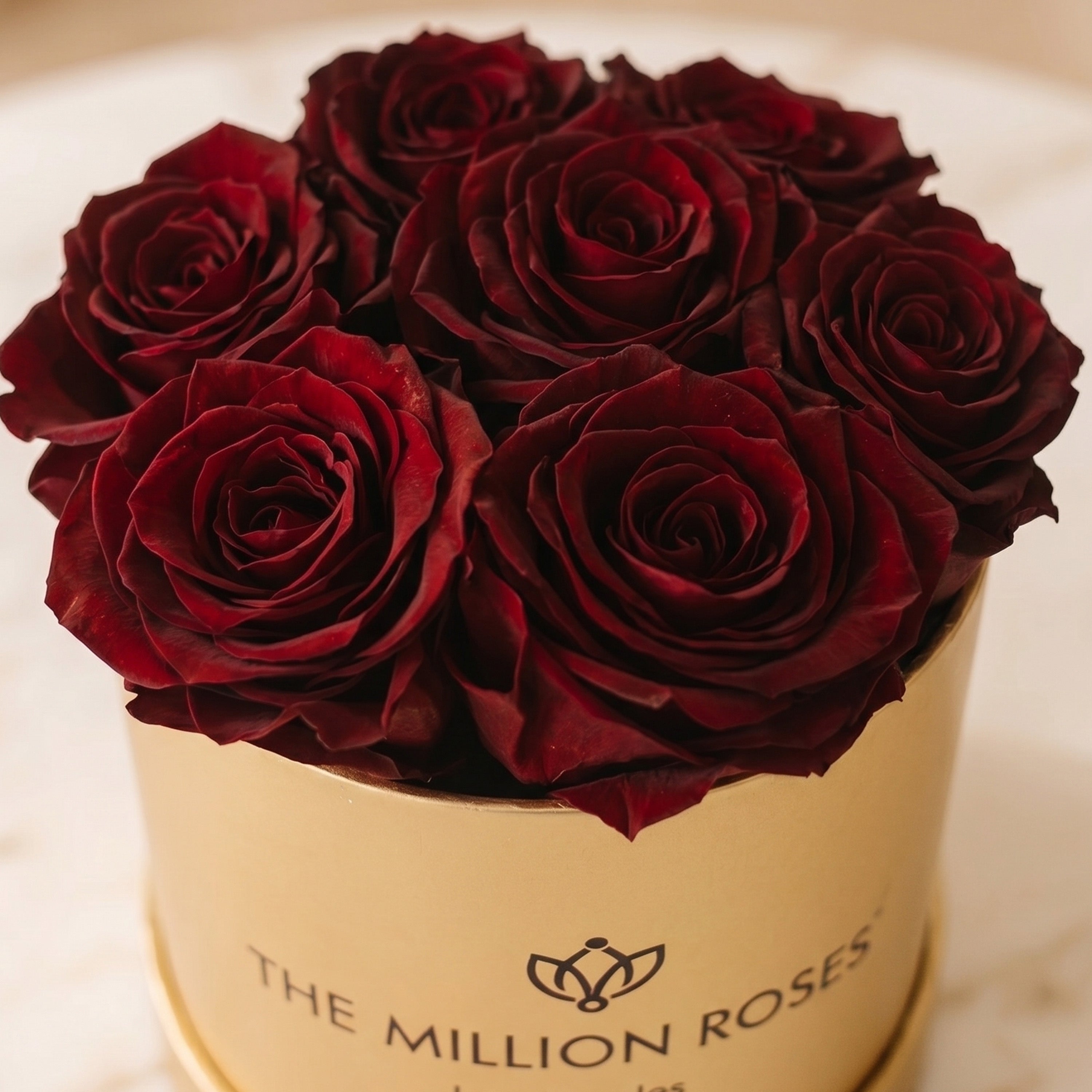 Basic Gold Box | Burgundy Roses