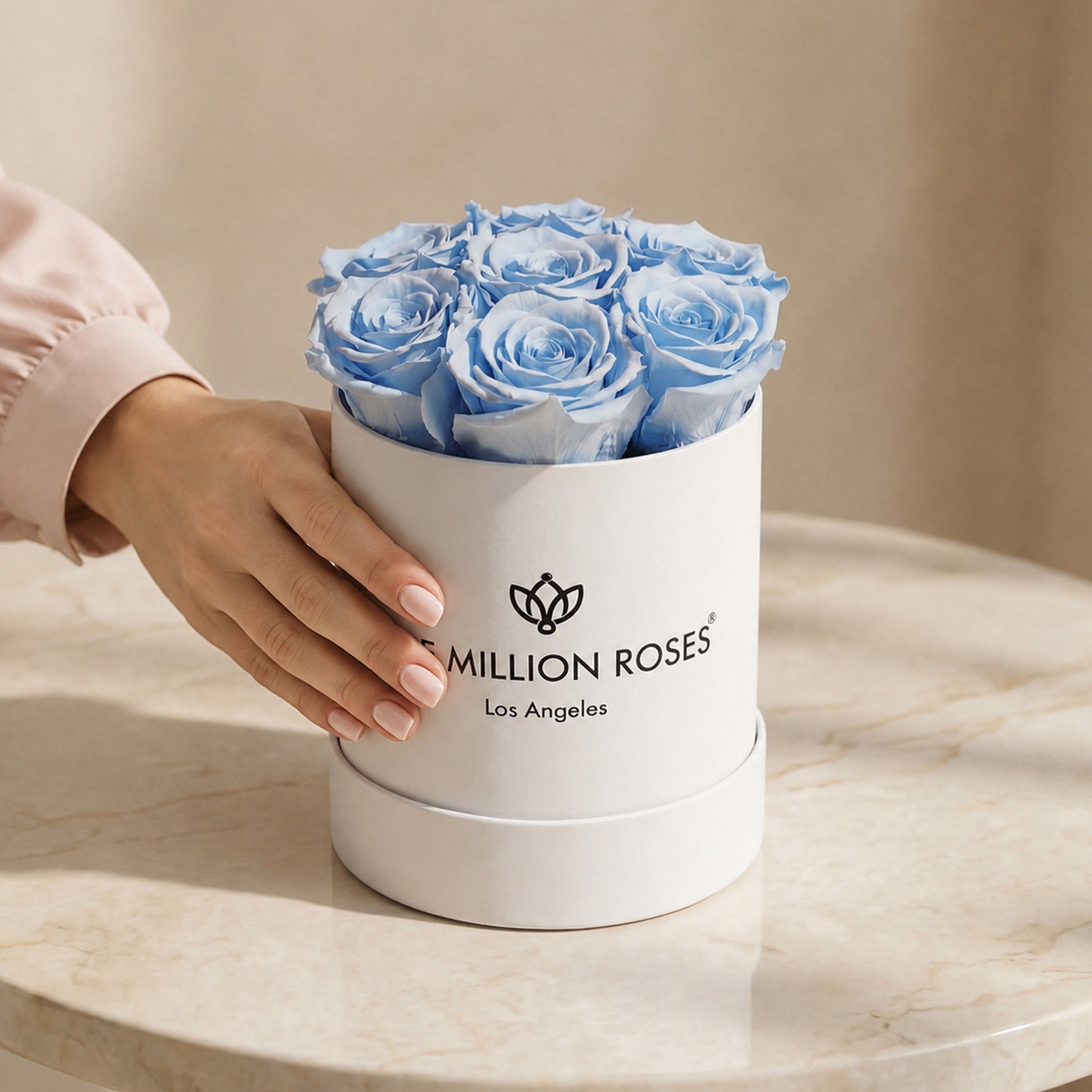 Light Blue Roses - Preserved Roses Box | The Million Roses®