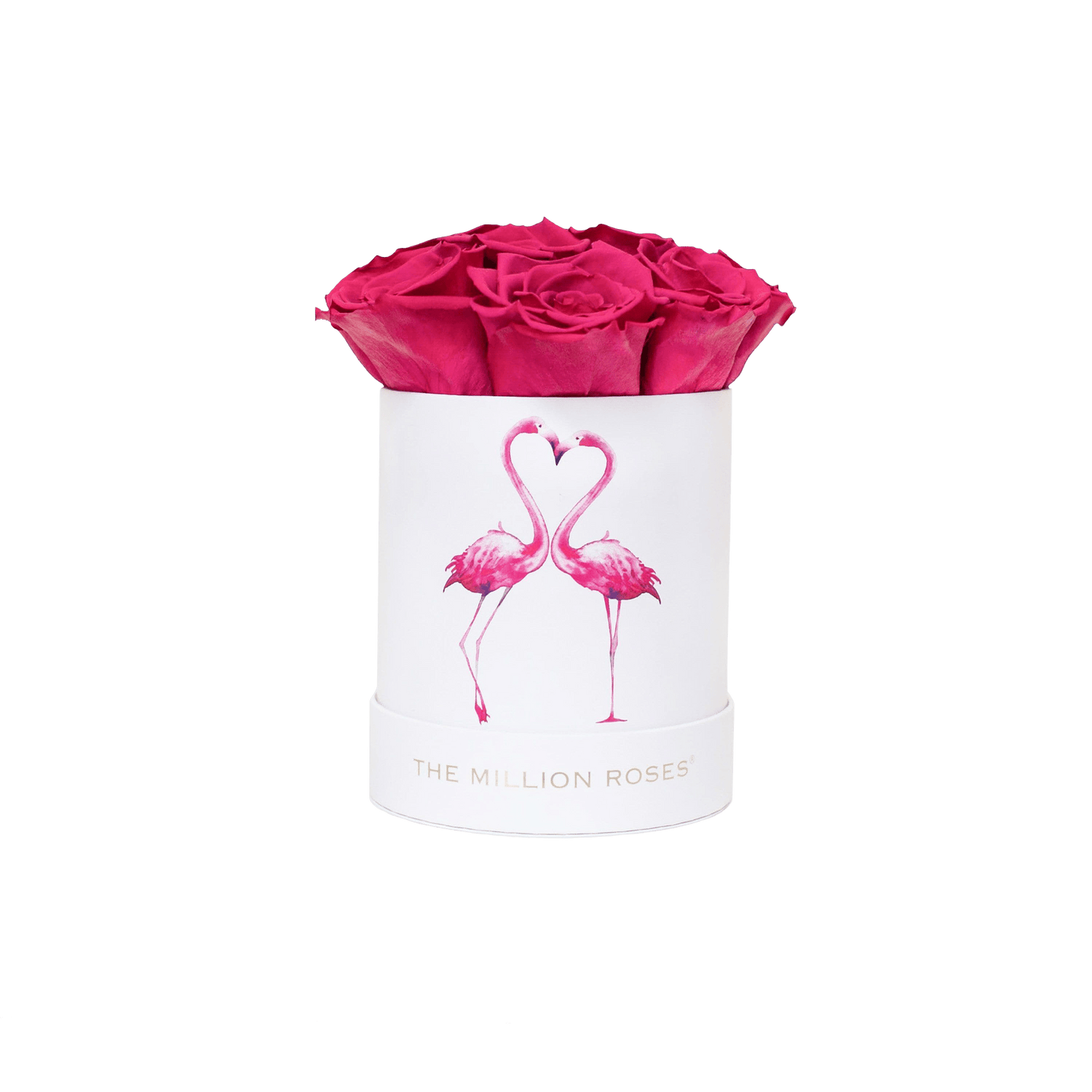 Boîte Basic Blanche | Edition Flamant Rose | Roses Magenta
