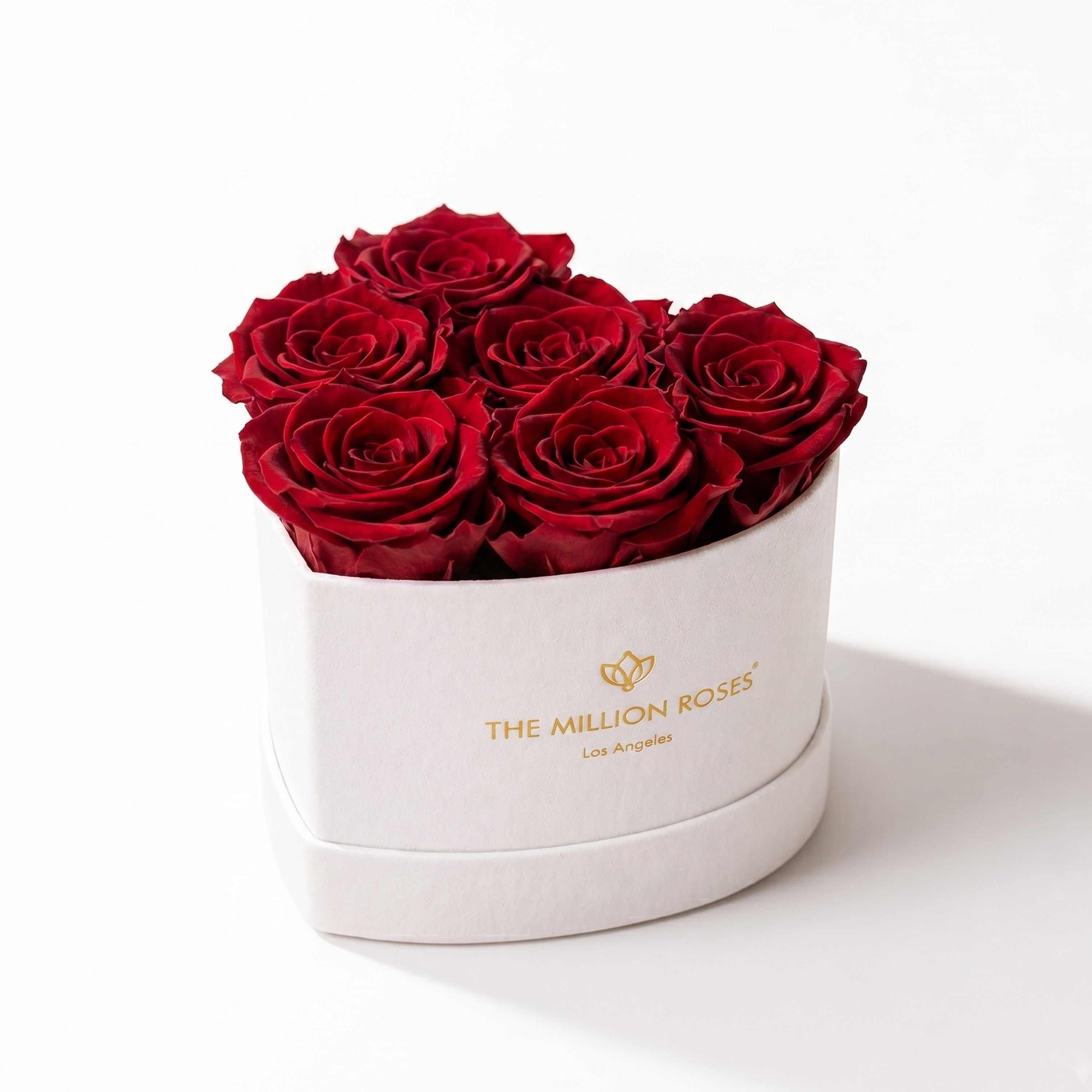 Baby Heart Beige Box | Red Roses