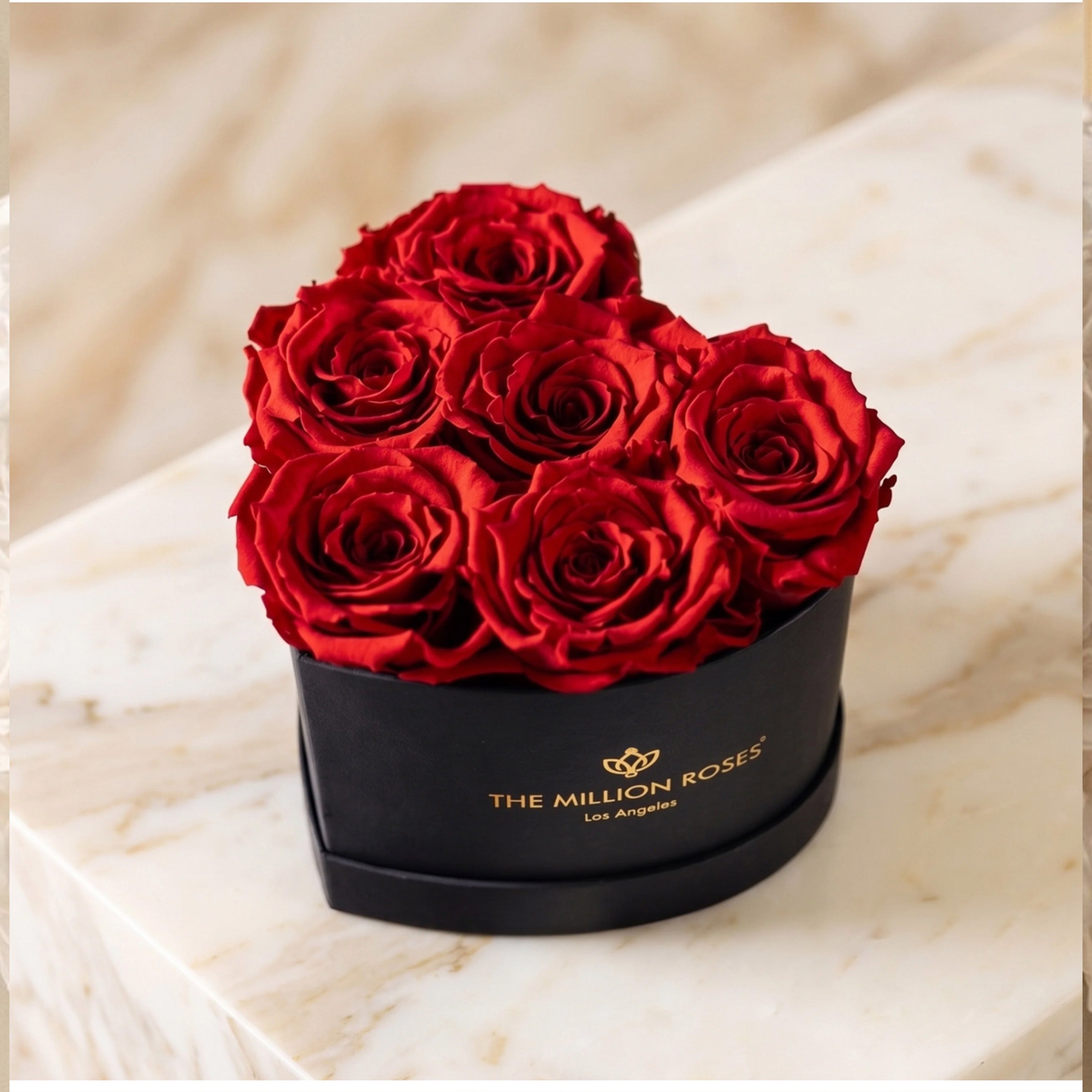 Baby Heart Black Box | Red Roses