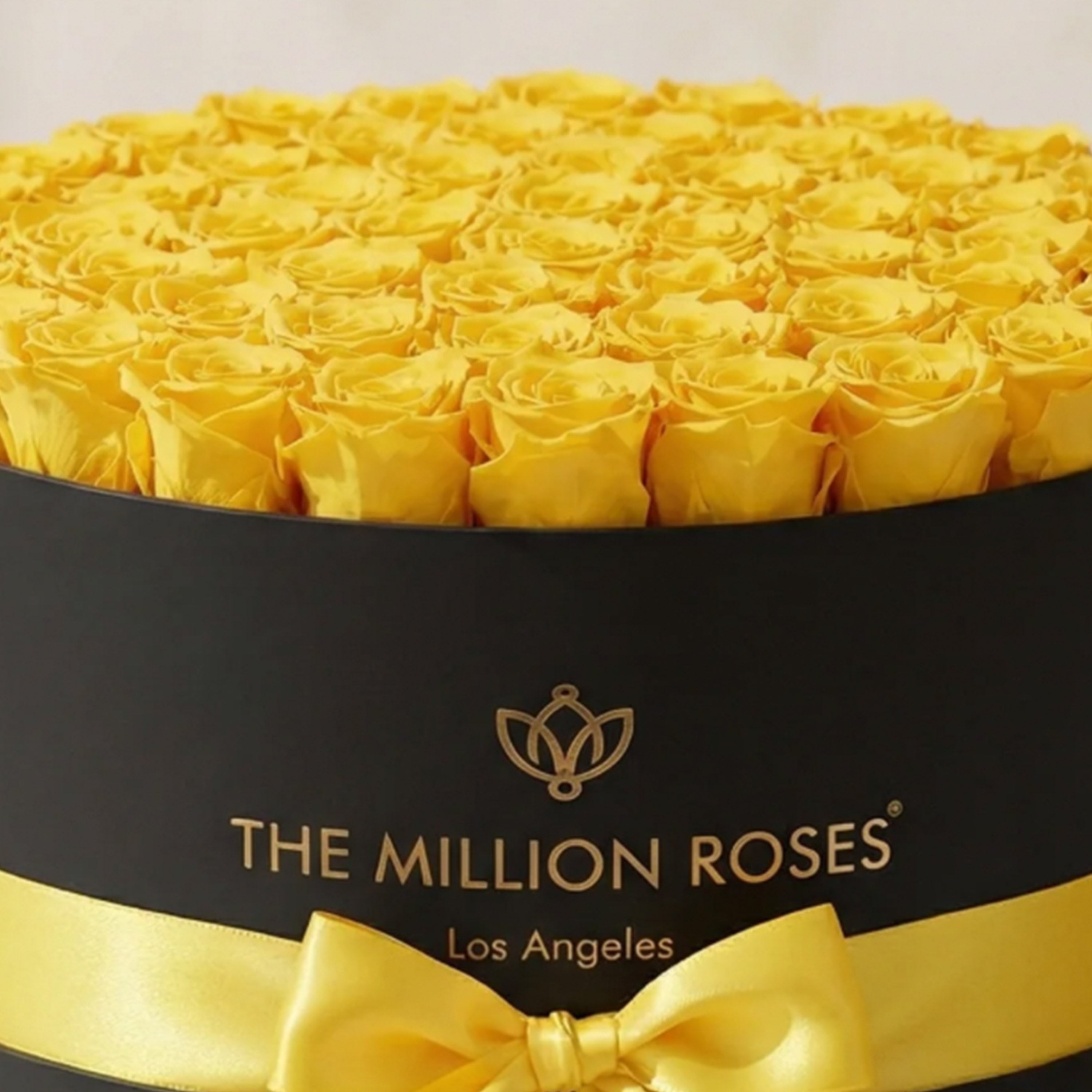 Deluxe Black Box | Yellow Roses