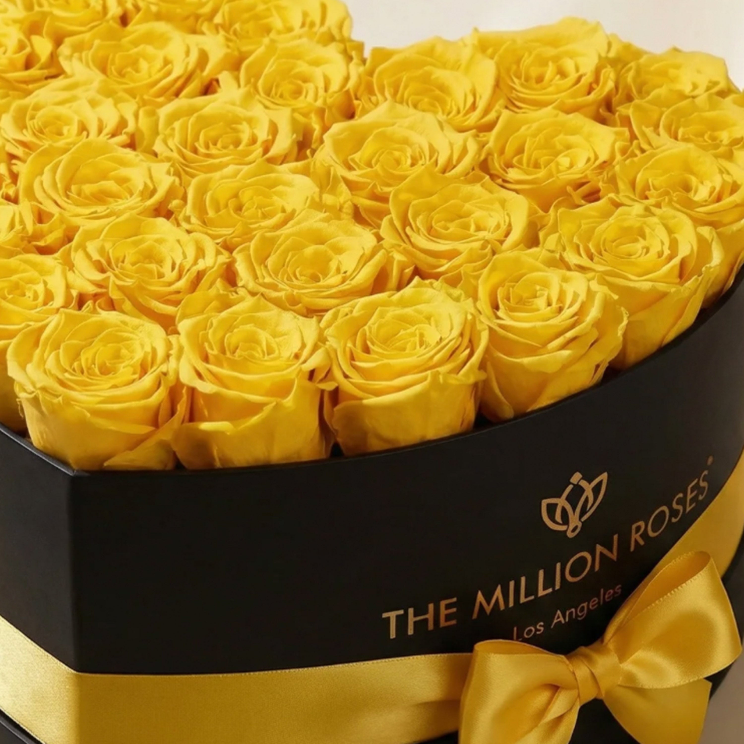 Heart Black Box | Yellow Roses