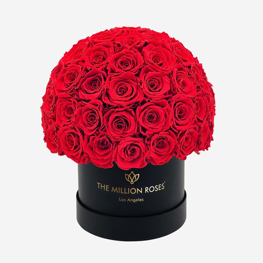 Classic Black Superdome Box | Red Roses