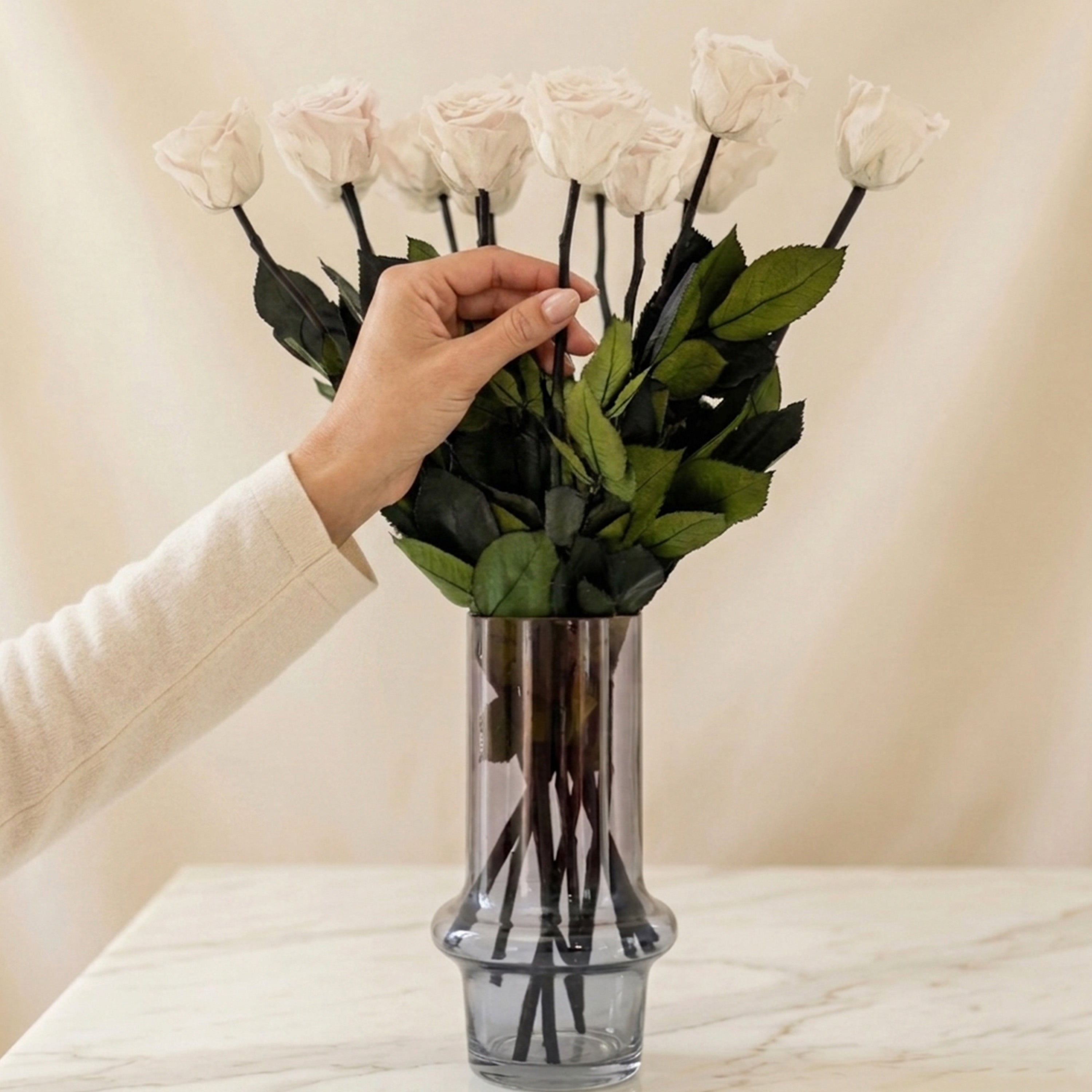 Long Stem Roses | White Roses
