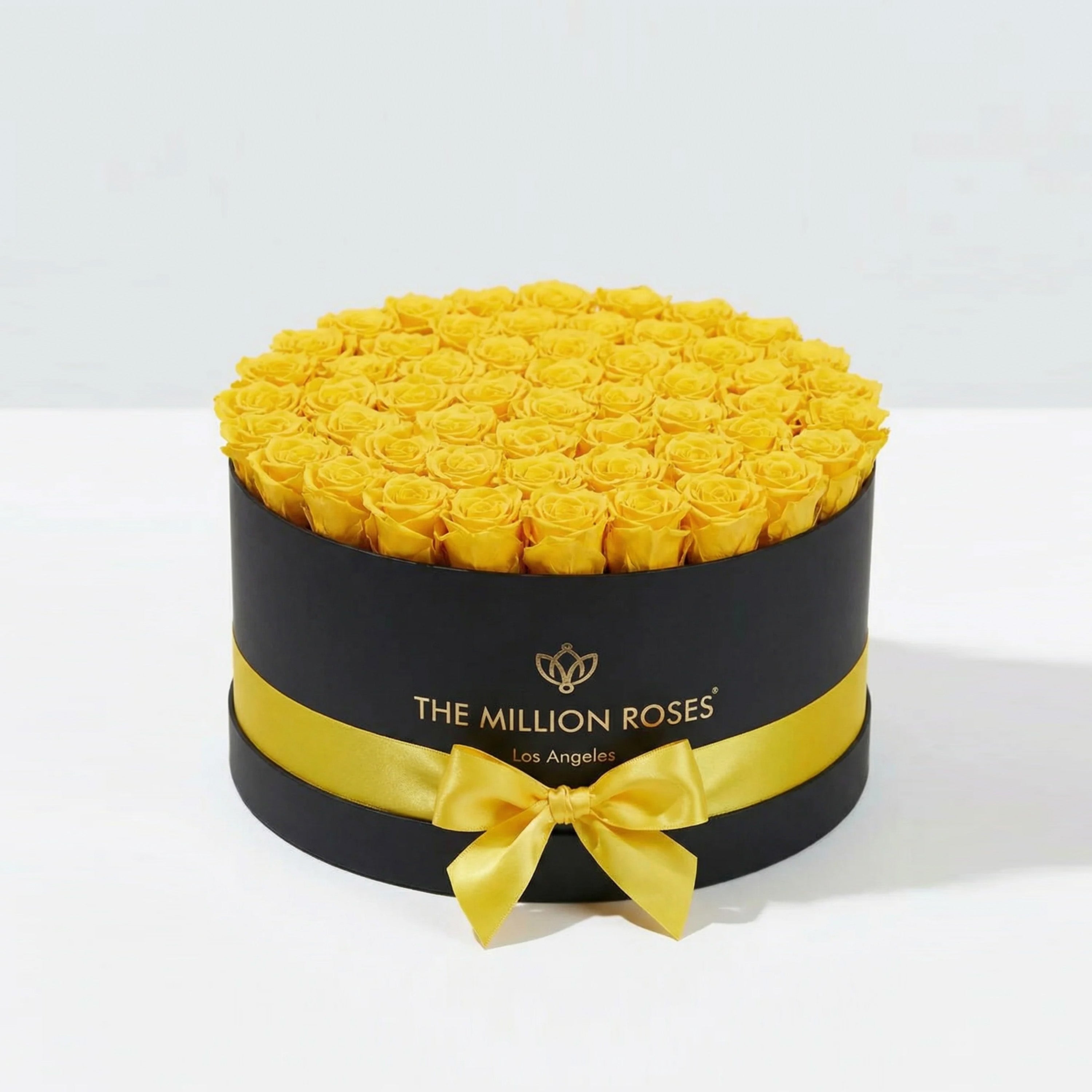 Deluxe Black Box | Yellow Roses