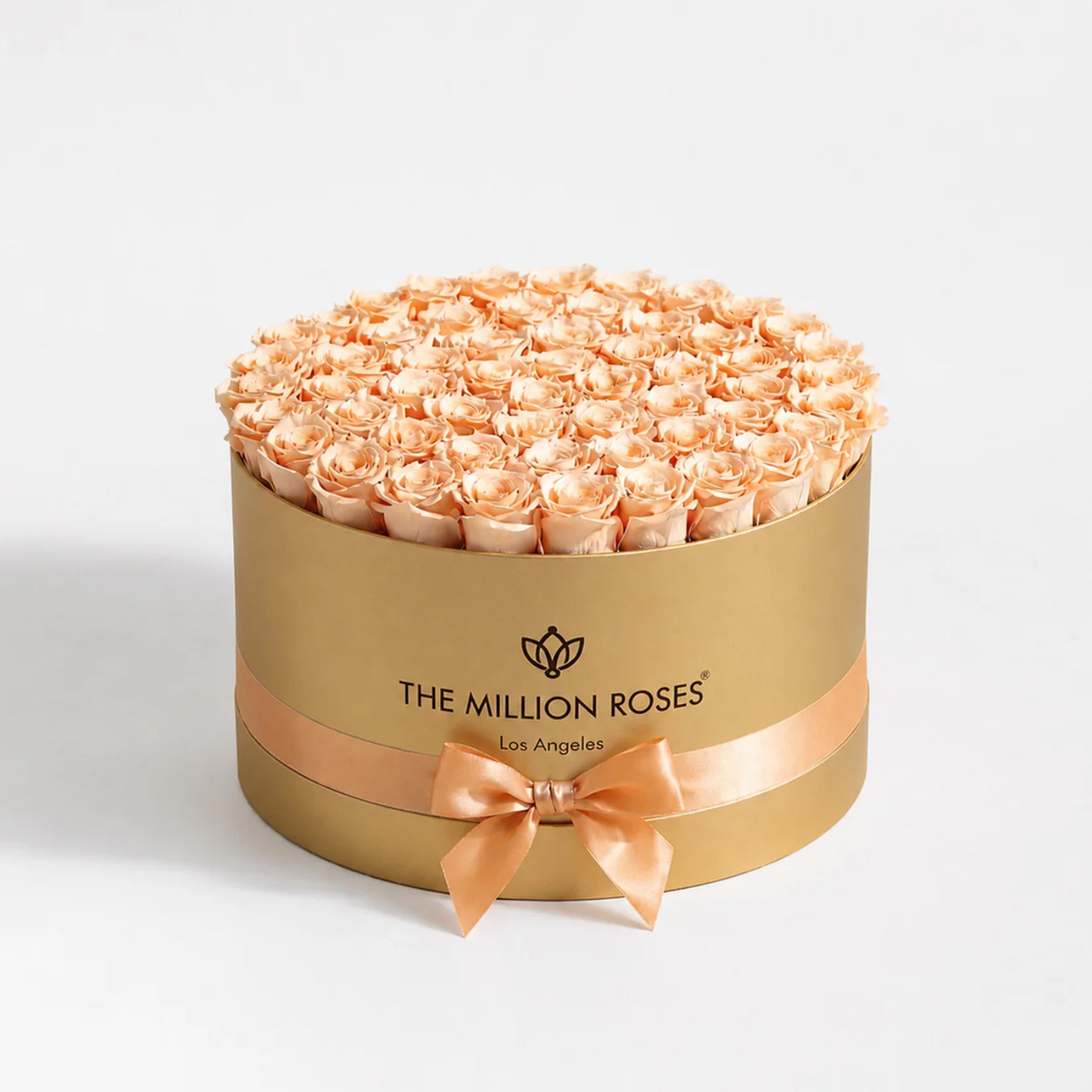 Deluxe Gold Box | Peach Roses