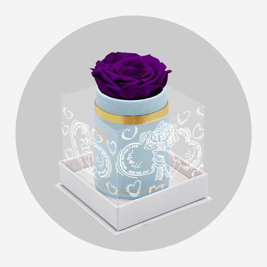 Single Svetlo Rúžový Suede Box | Limited Mother's Love Edition | Svetlo fialová ruža