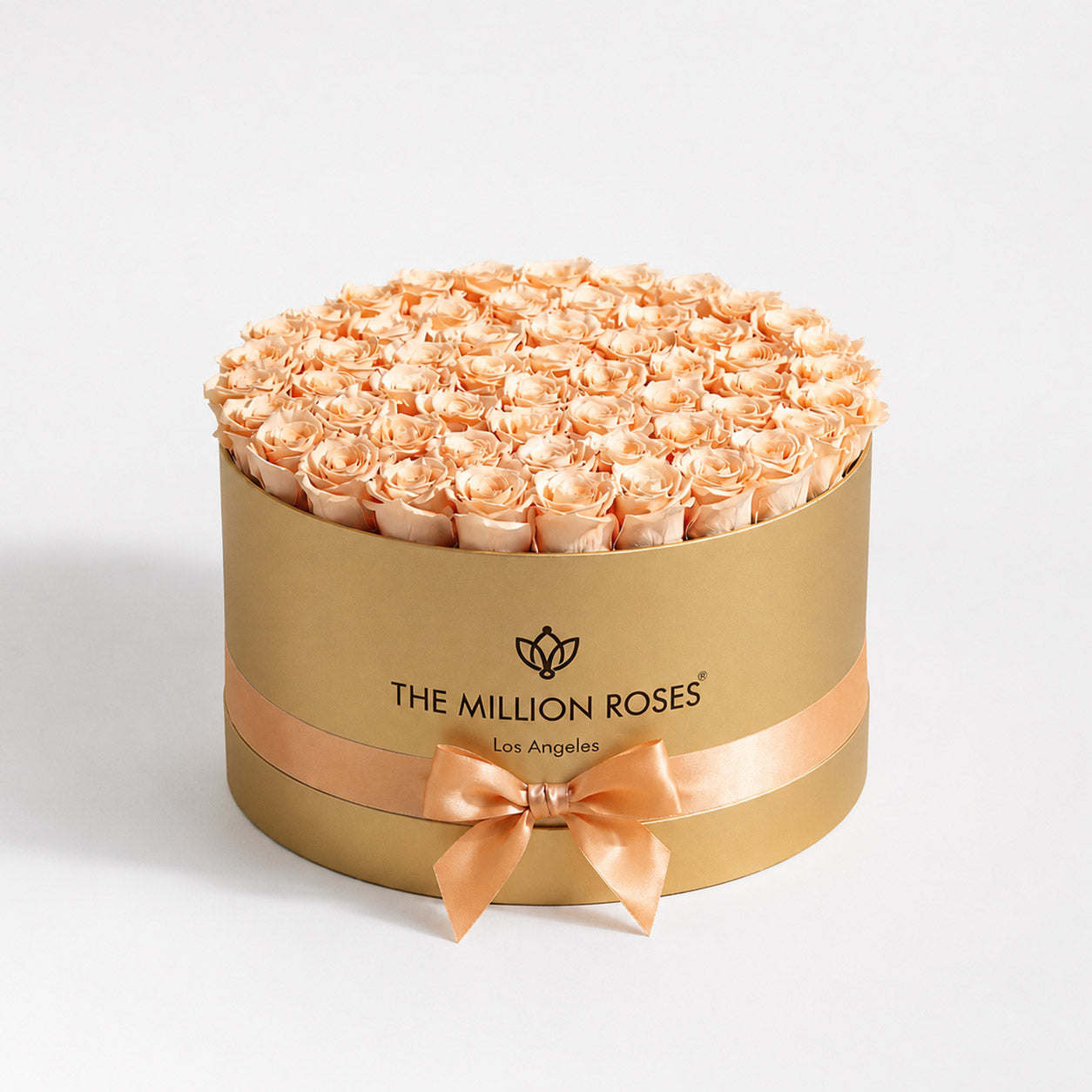 Deluxe Gold Box | Peach Roses