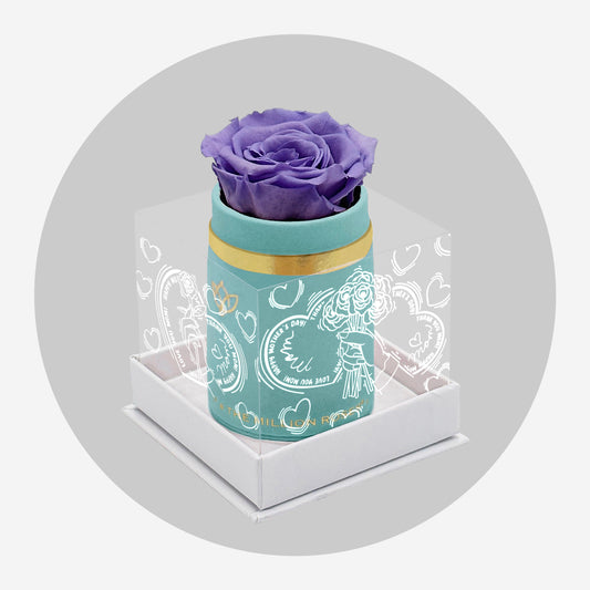 Single Mint Green Suede Box | Limited Mother's Love Edition | Lavender Rose
