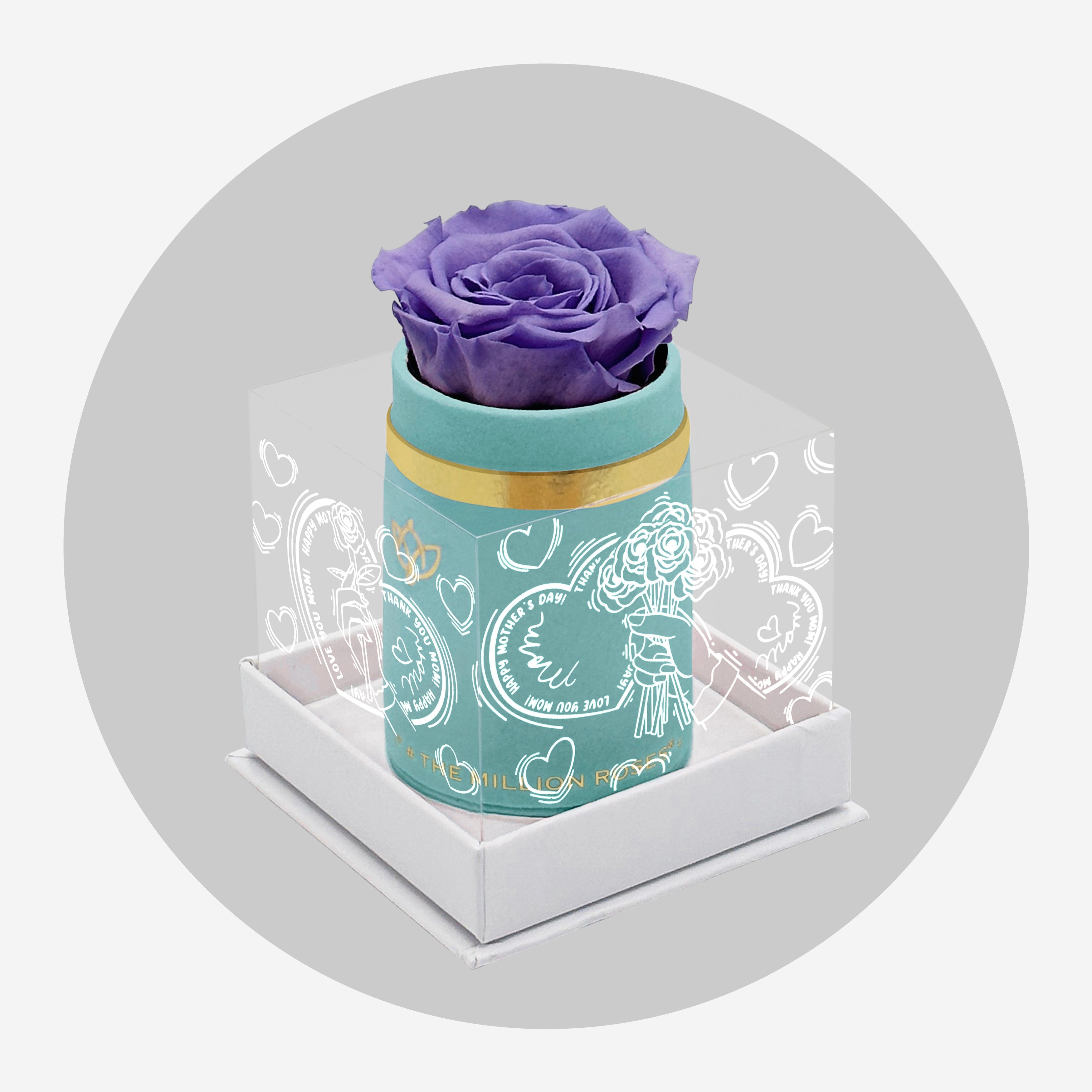 Single Mint Green Suede Box | Limited Mother's Love Edition | Lavender Rose