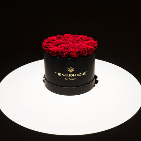 Supreme Black Box | Magenta & Burgundy Roses