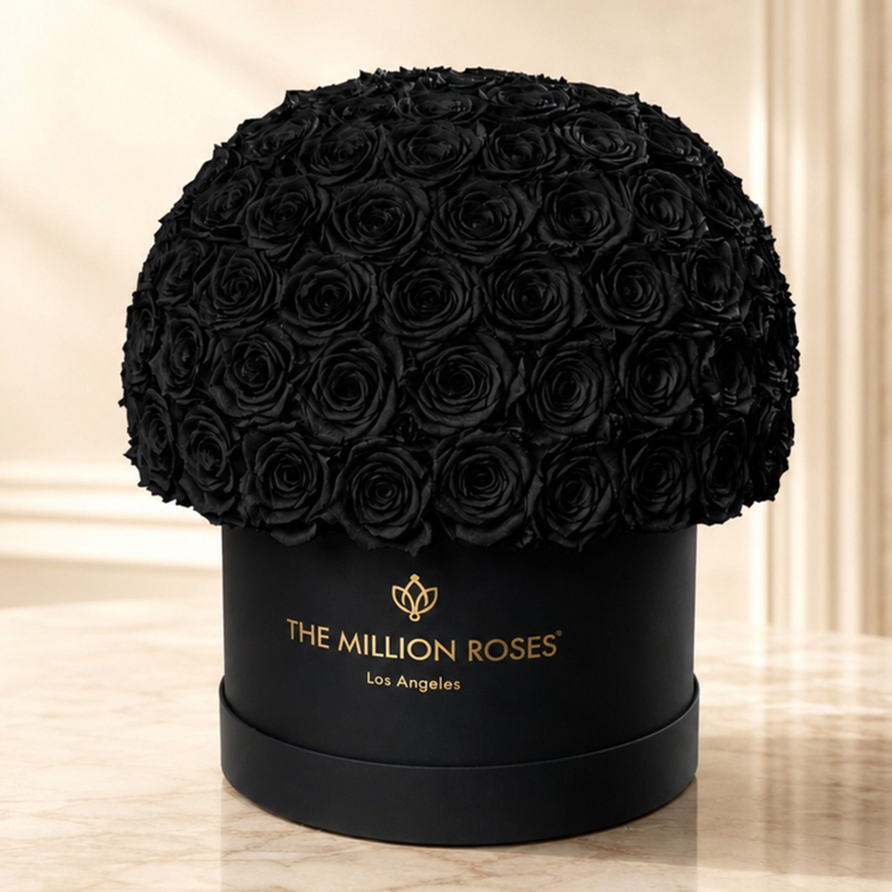 Supreme Black Superdome Box | Black Roses