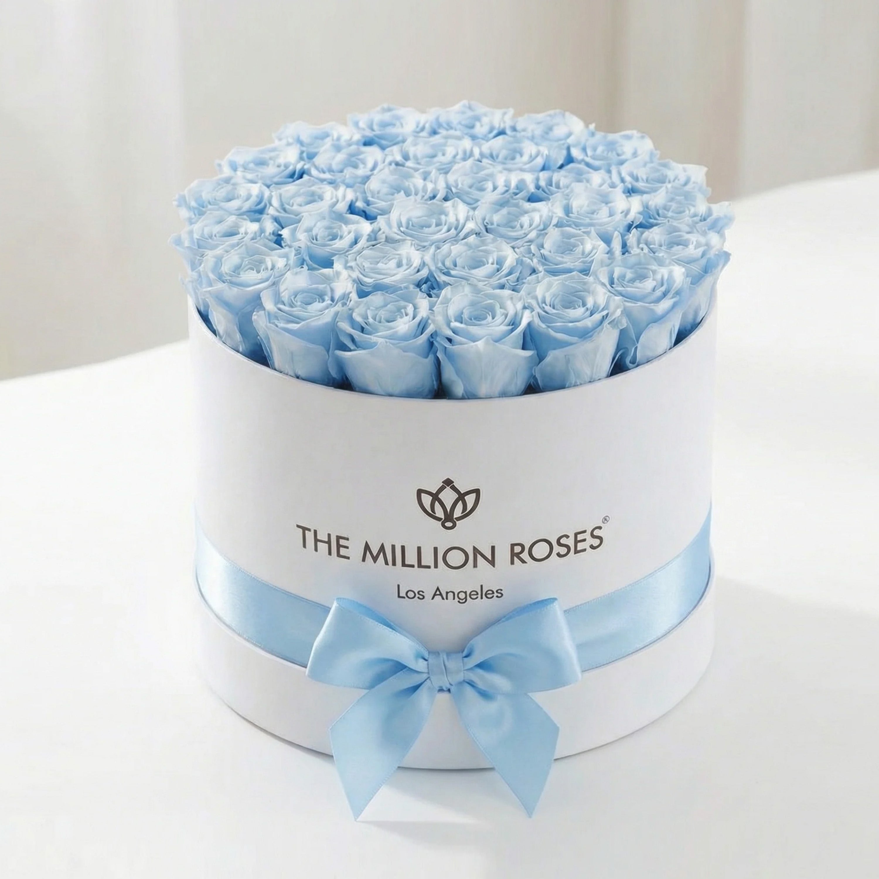 Supreme White Box | Light Blue Roses