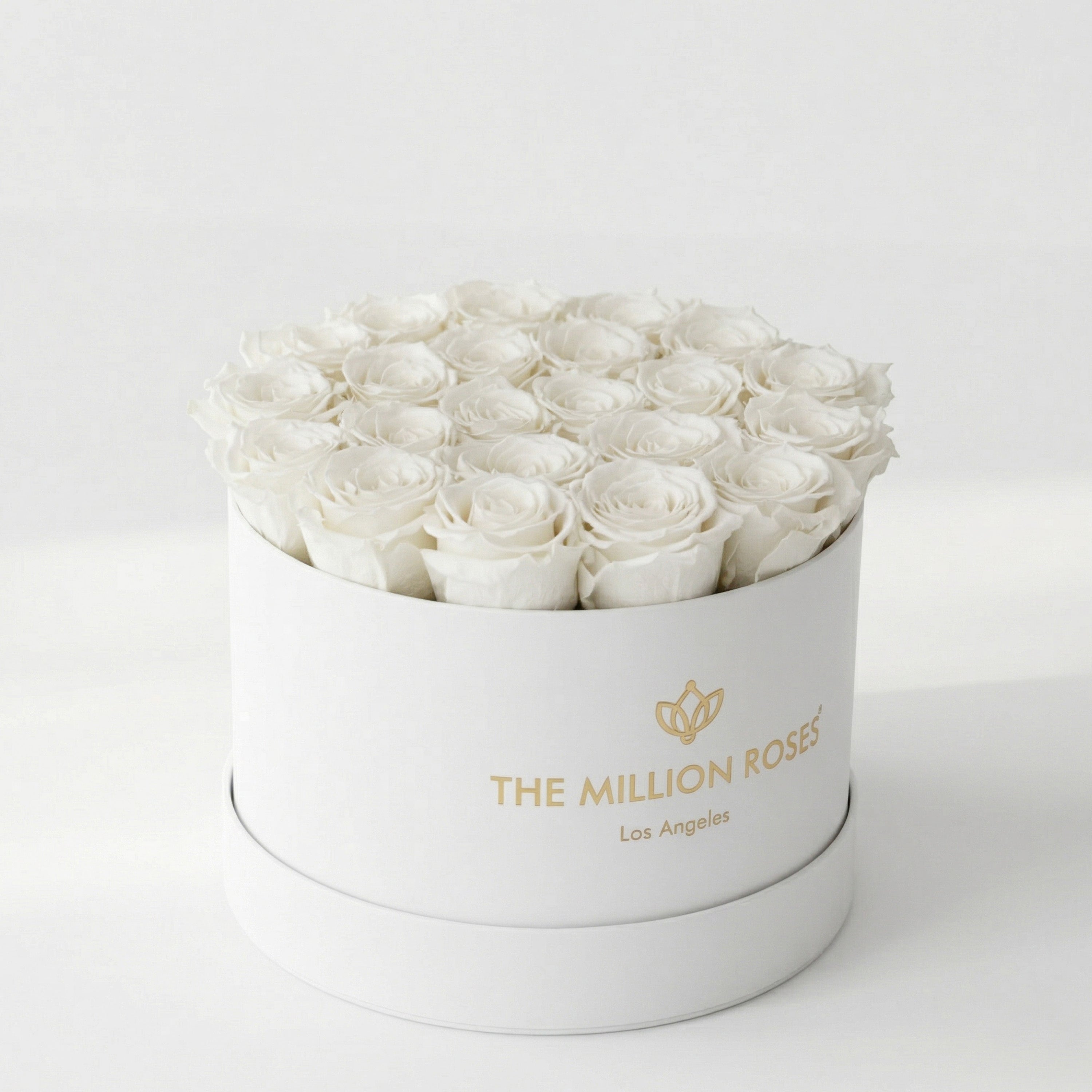 Boîte Suprême Blanche | Roses corail