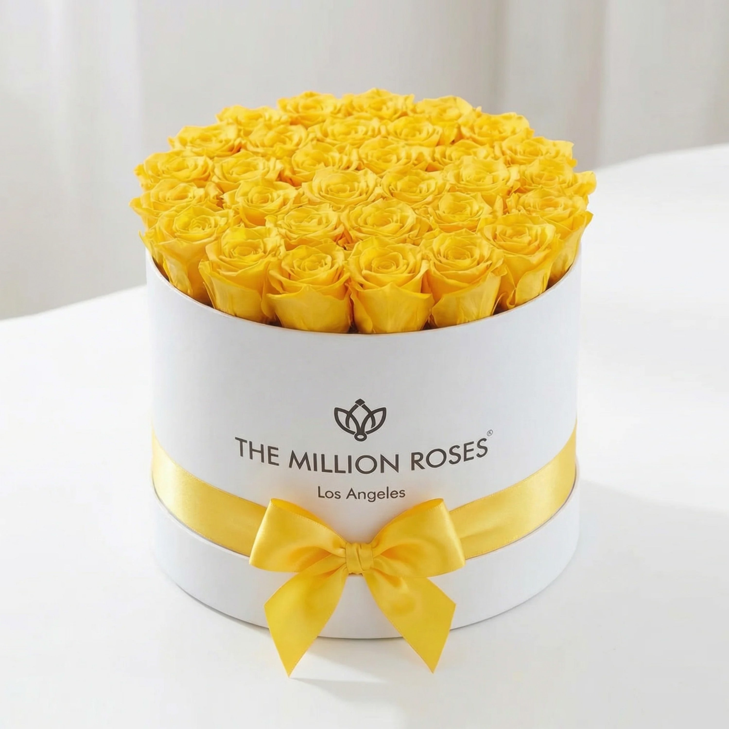 Supreme White Box | Yellow Roses