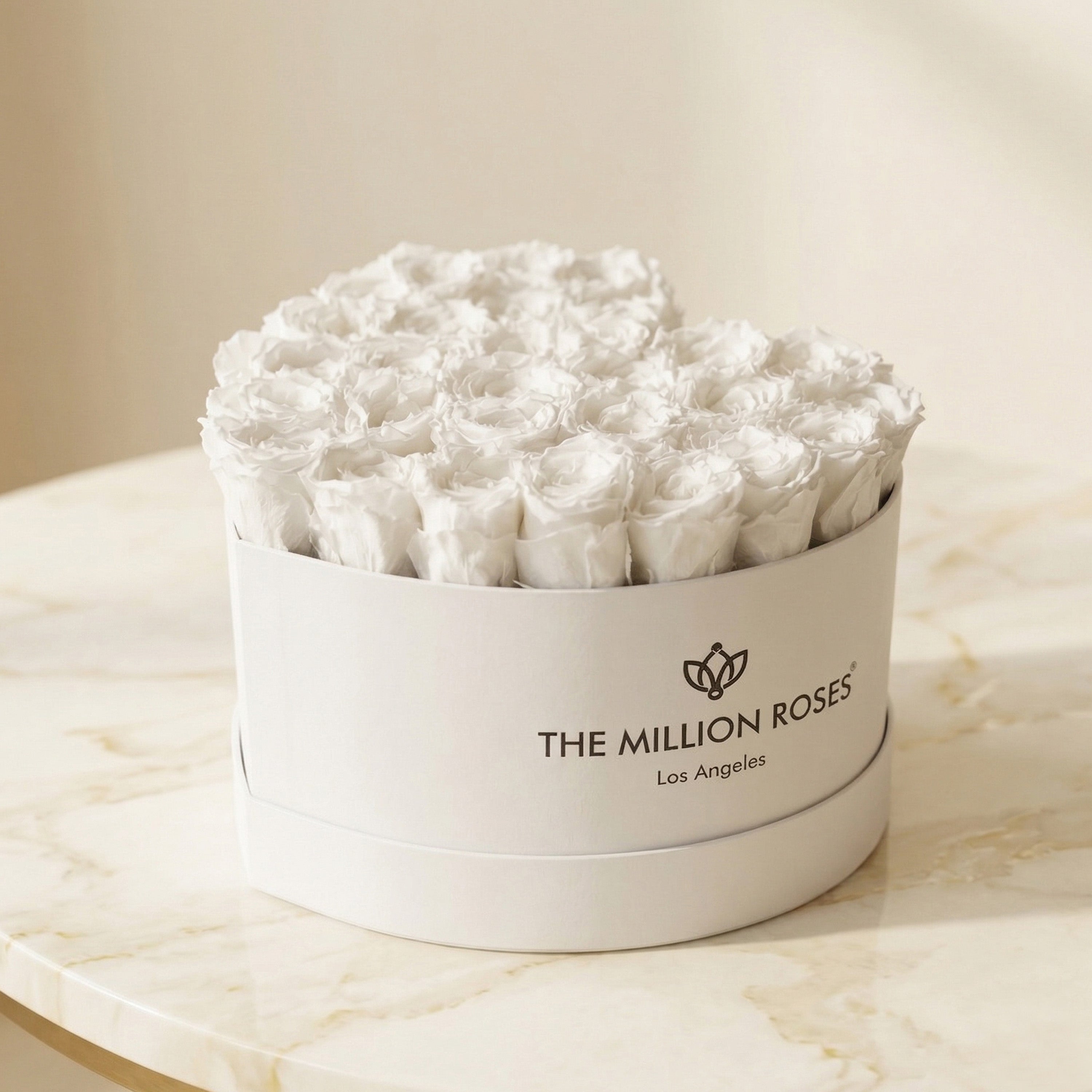 Heart White Box | White Roses