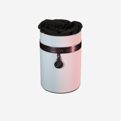 One in a Million™ Round White Box | Charm Edition | Black Rose - The Million Roses
