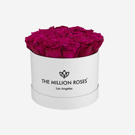 Classic White Box | Magenta Roses - The Million Roses
