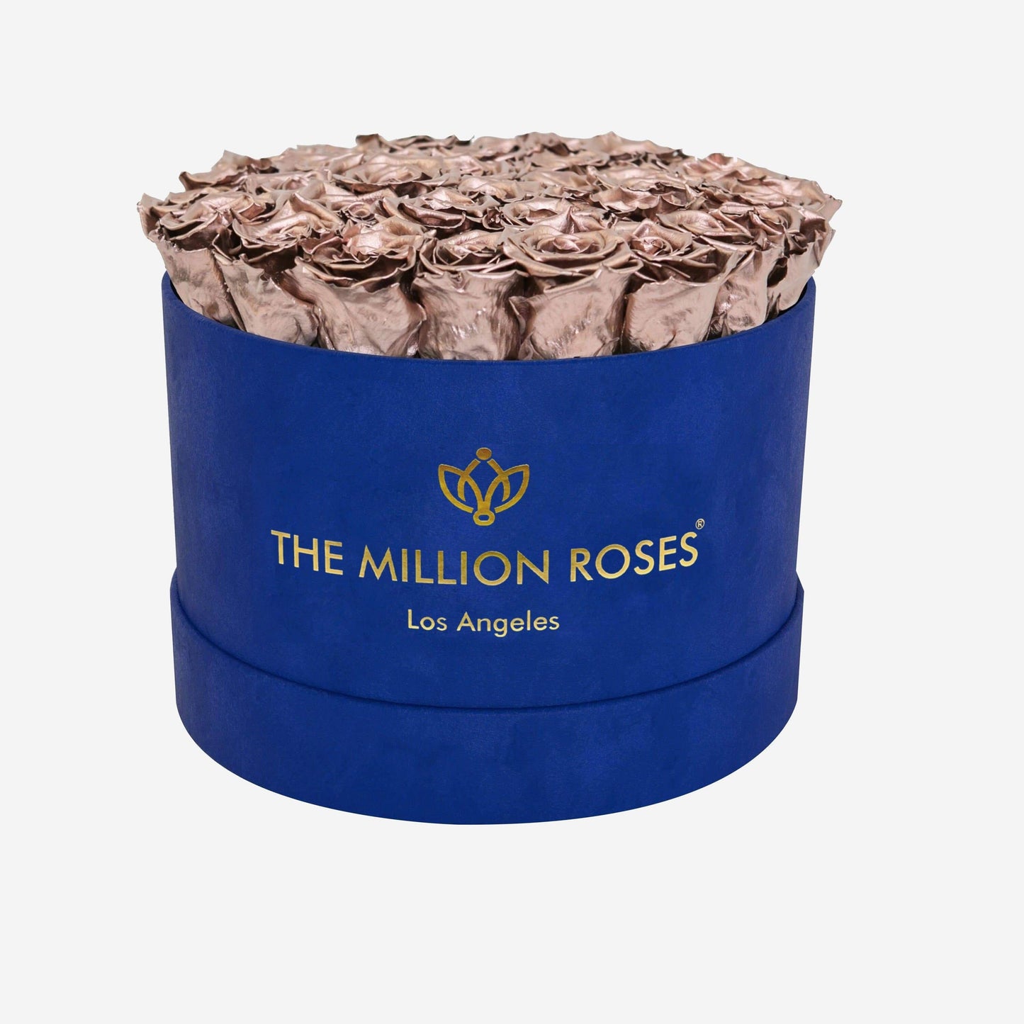 Supreme Royal Blue Suede Box | Rose Gold Roses - The Million Roses