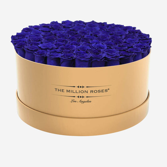 Deluxe Gold Box | Royal Blue Roses - The Million Roses