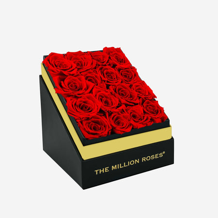 Square Black Box | Red Roses - The Million Roses