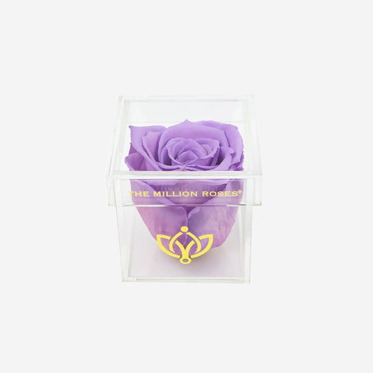 Acrylic Single Box | Lavender Rose - The Million Roses