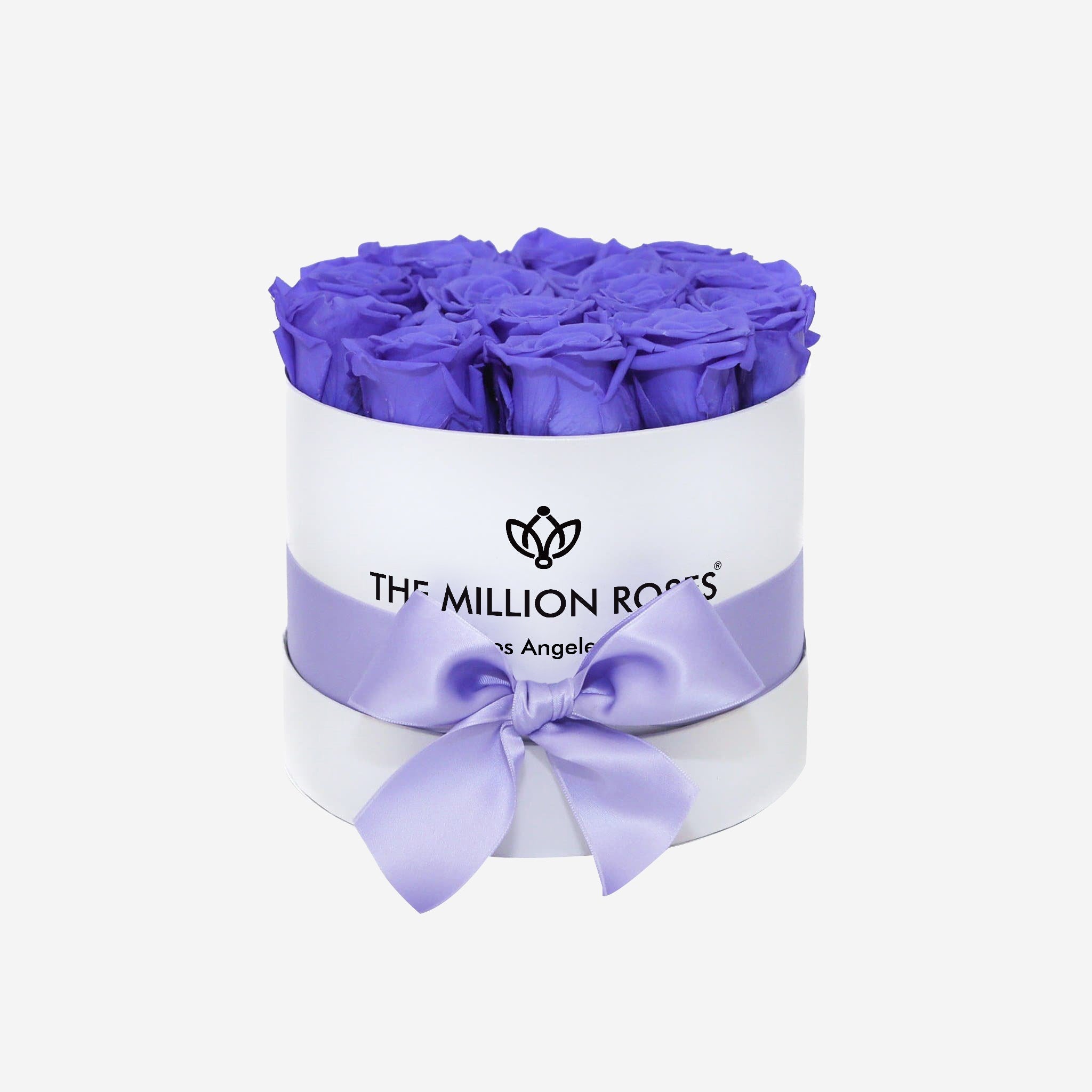 Classic White Box | Violet Roses - The Million Roses