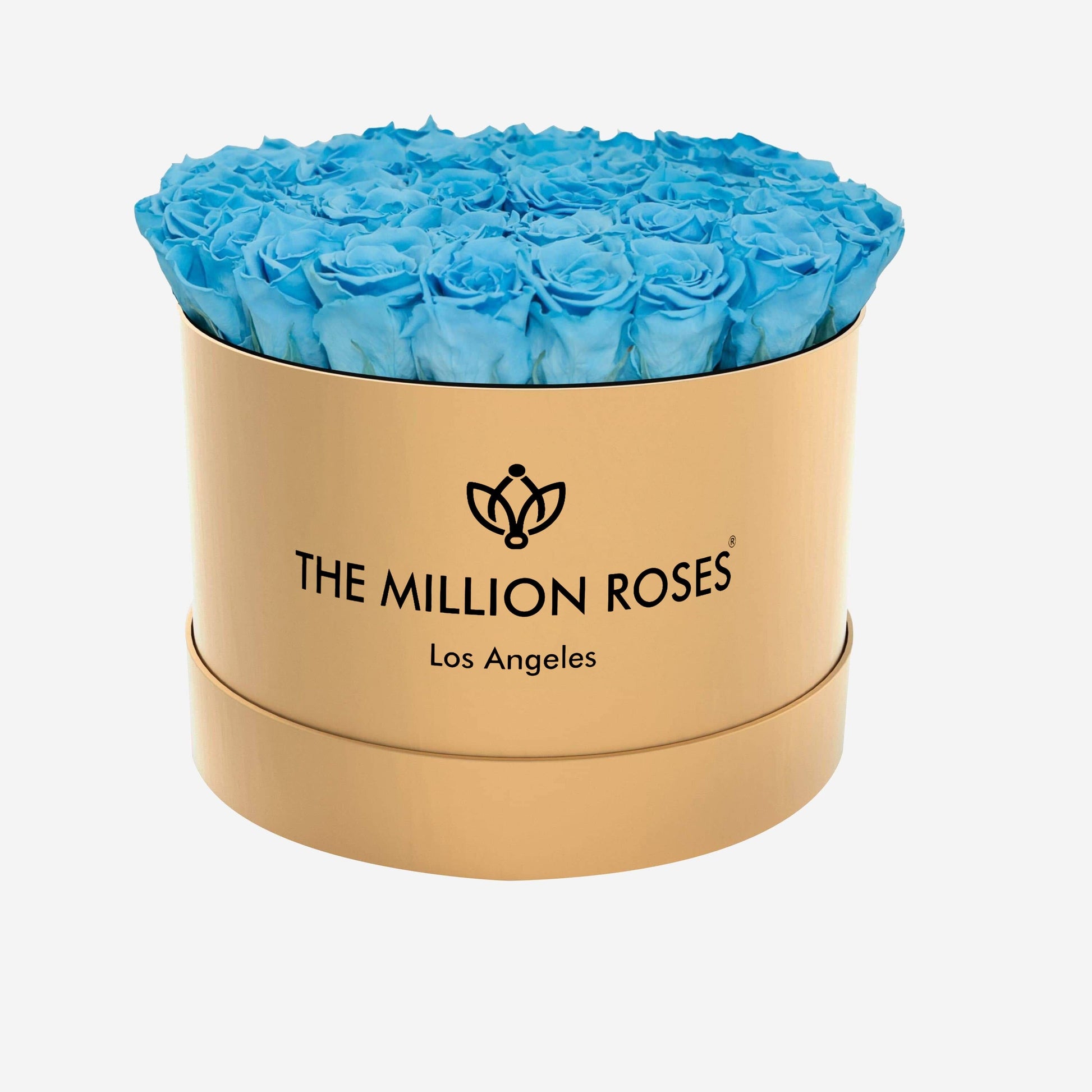 Supreme Gold Box | Light Blue Roses - The Million Roses