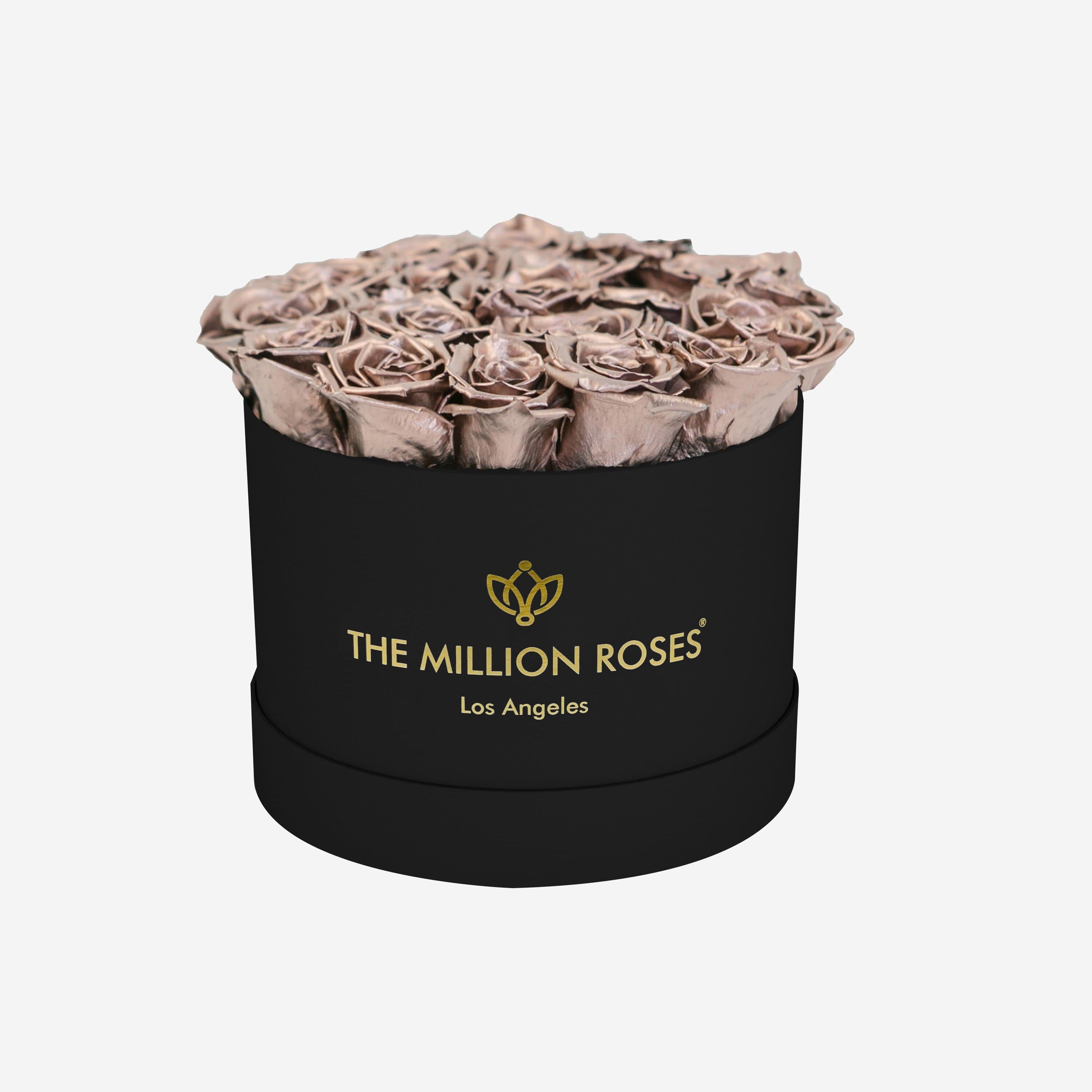 Classic Black Box | Rose Gold Roses - The Million Roses