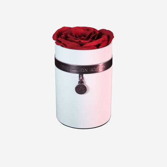 One in a Million™ Round White Box | Charm Edition | Red Rose - The Million Roses