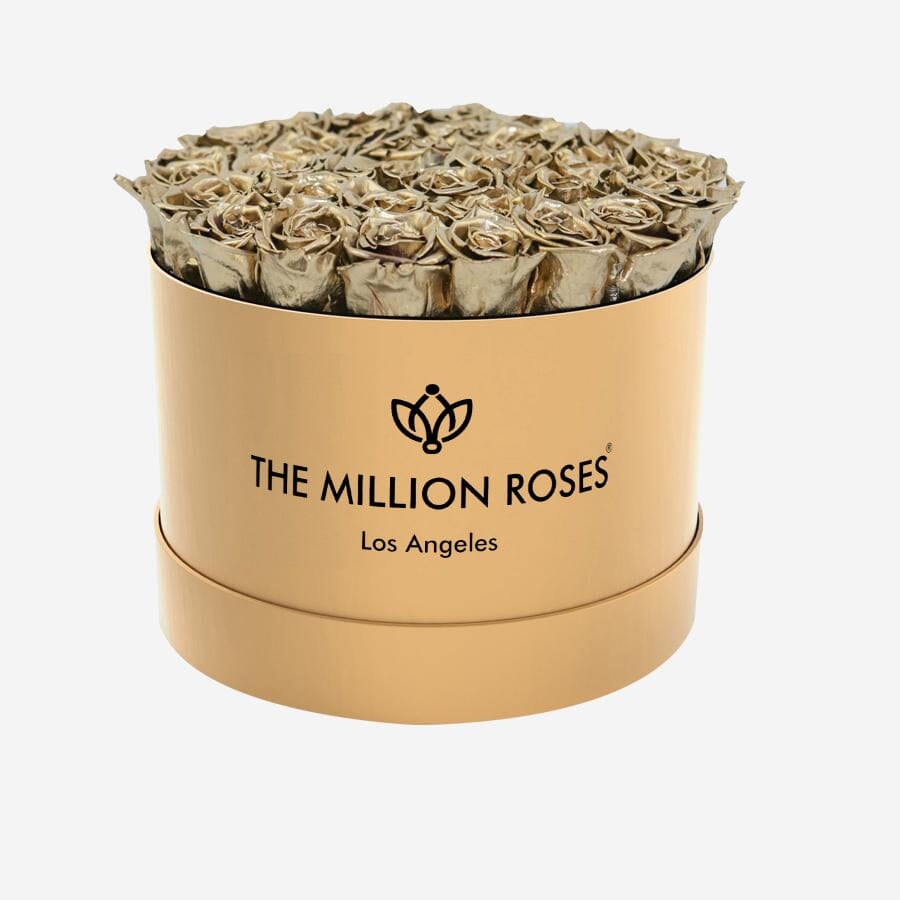 Supreme Gold Box | Gold Roses - The Million Roses