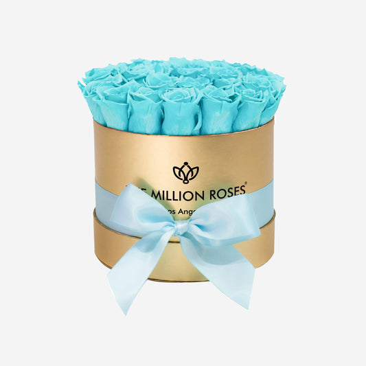 Classic Gold Box | Turquoise Roses - The Million Roses
