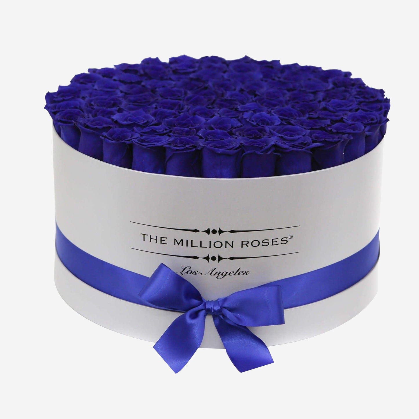 Deluxe White Box | Royal Blue Roses - The Million Roses