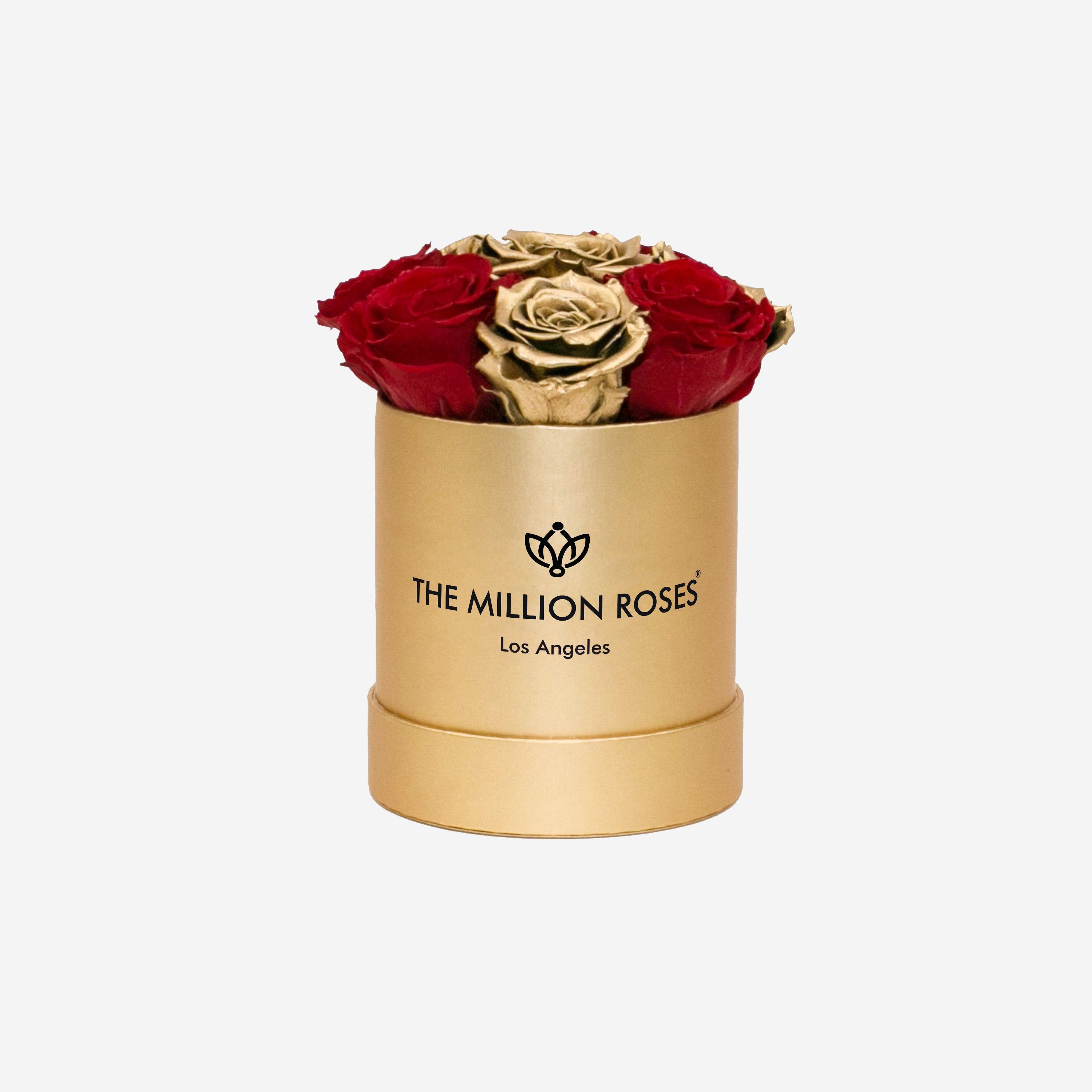 Basic Gold Box Red Gold Roses The Million Roses