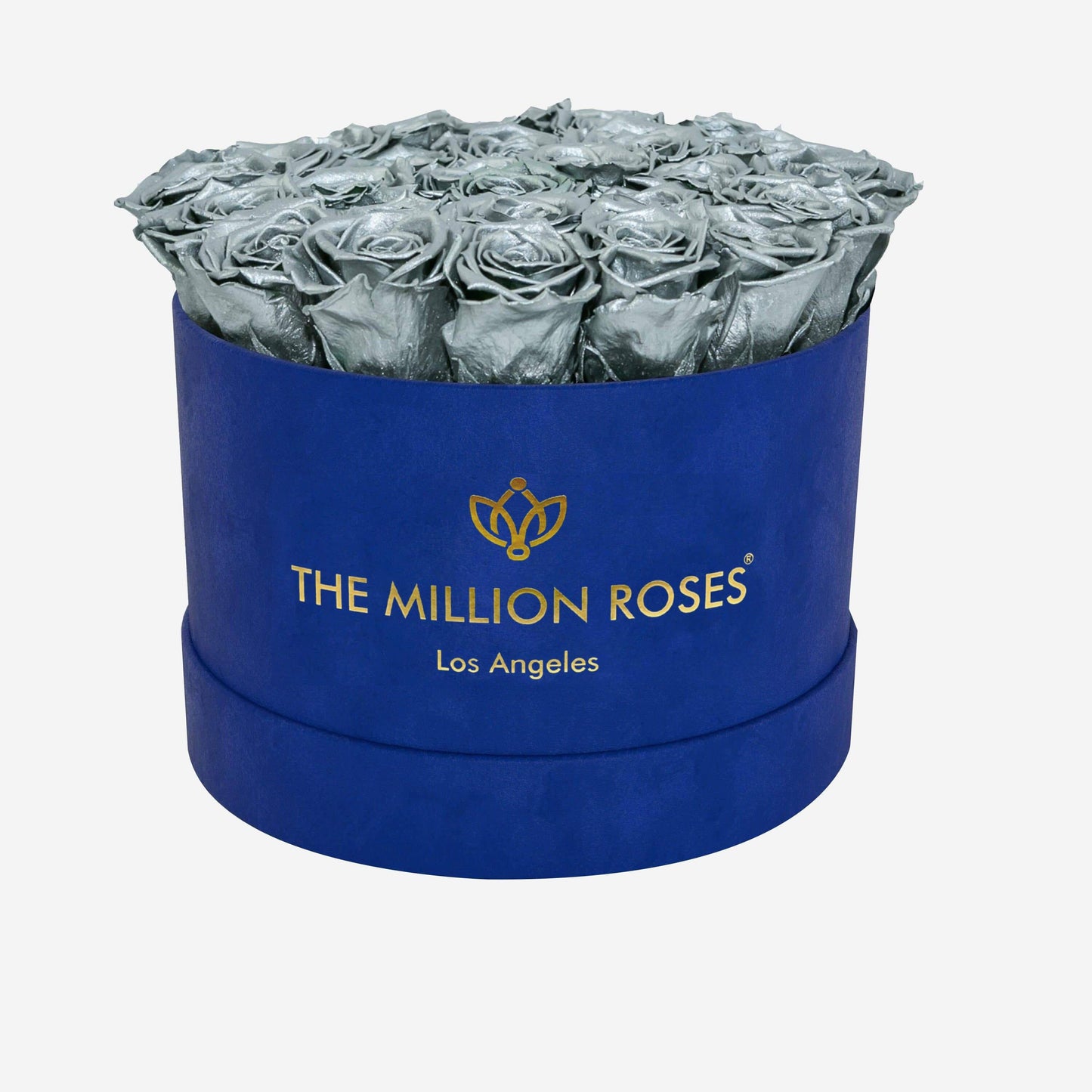 Supreme Royal Blue Suede Box | Silver Roses - The Million Roses