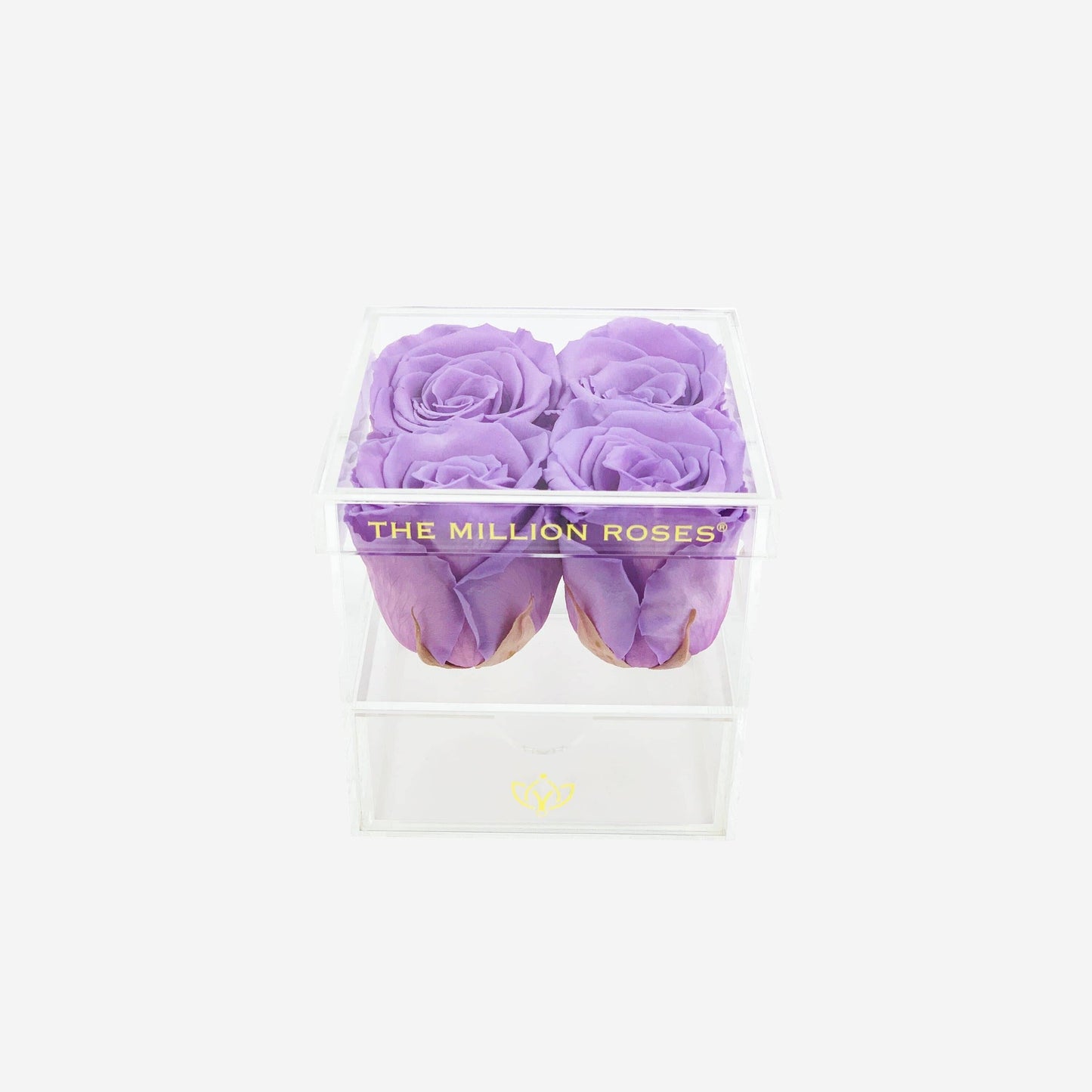 Acrylic 4 Drawer Box | Lavender Roses - The Million Roses