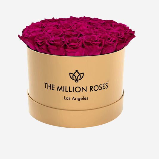 Supreme Gold Box | Magenta Roses - The Million Roses