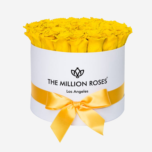Supreme White Box | Yellow Roses - The Million Roses