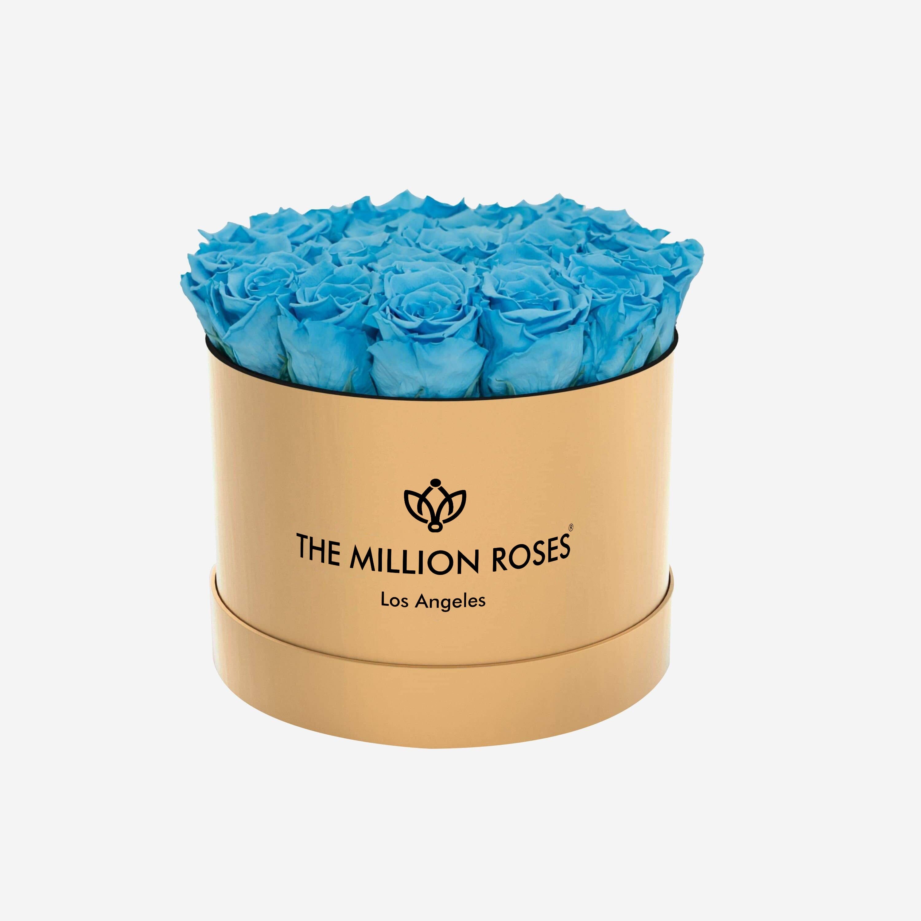 Classic Gold Box | Light Blue Roses | The Million Roses