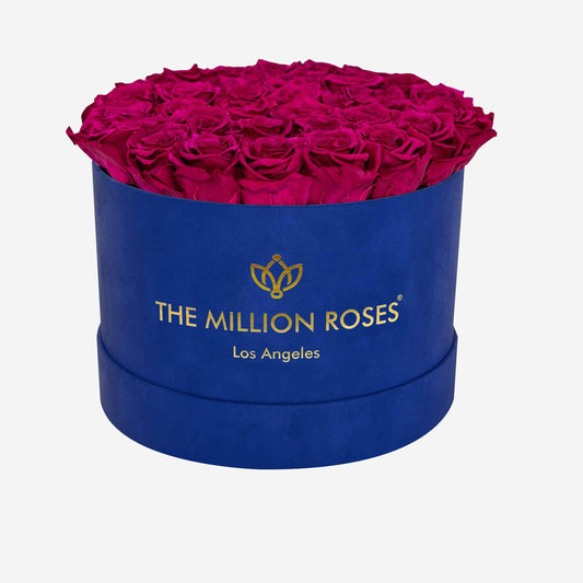 Supreme Royal Blue Suede Box | Magenta Roses - The Million Roses