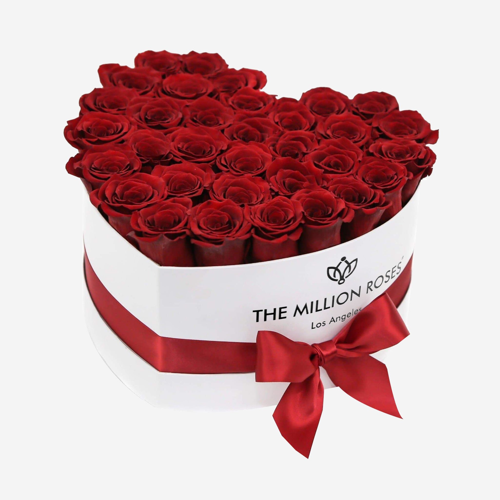 Heart White Box | Red Roses - The Million Roses