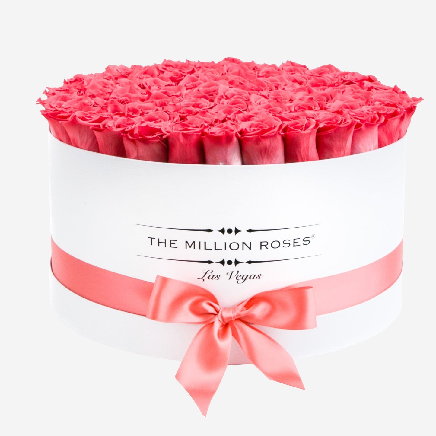 Deluxe White Box | Coral Roses - The Million Roses