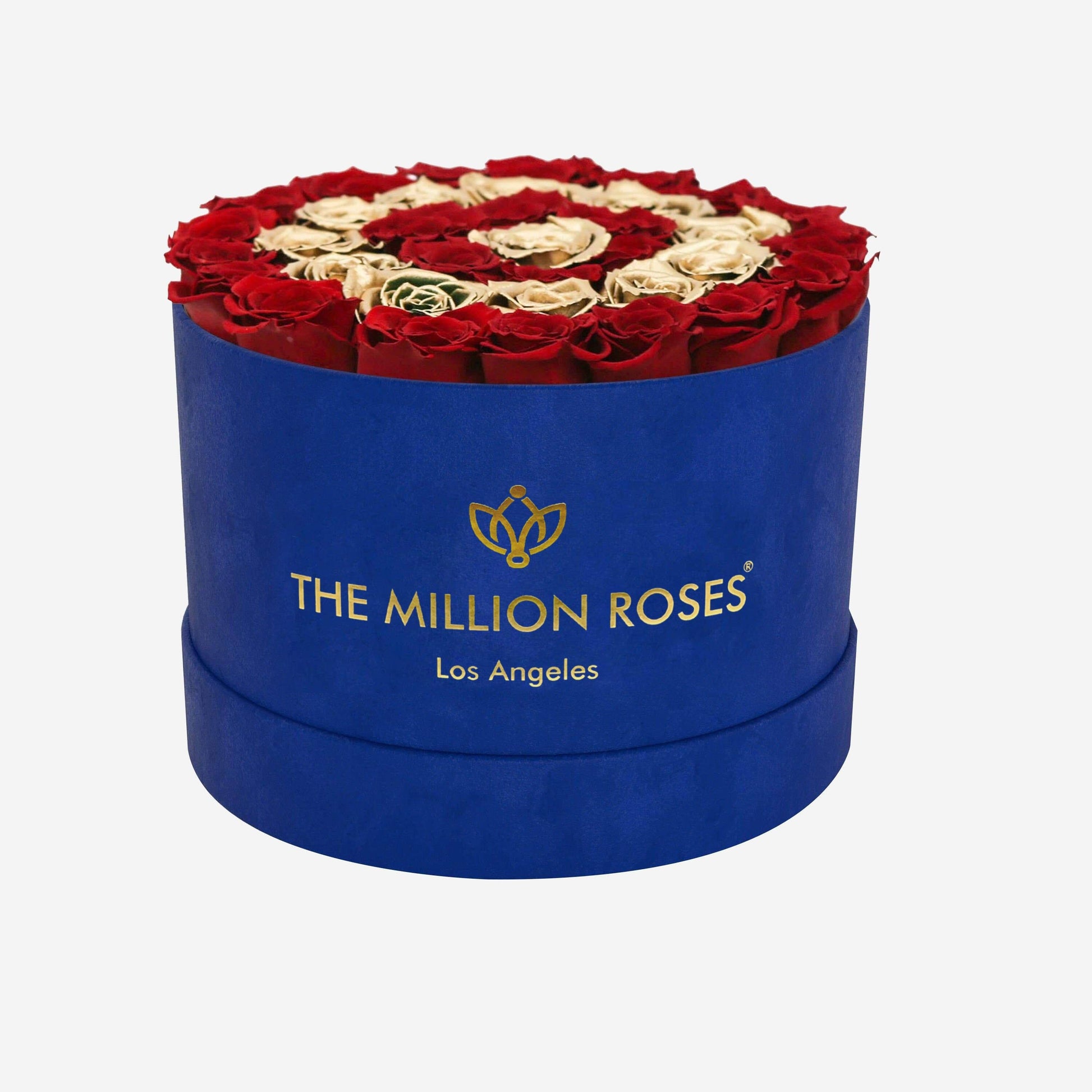 Supreme Royal Blue Suede Box | Red & Gold Roses | Target - The Million Roses