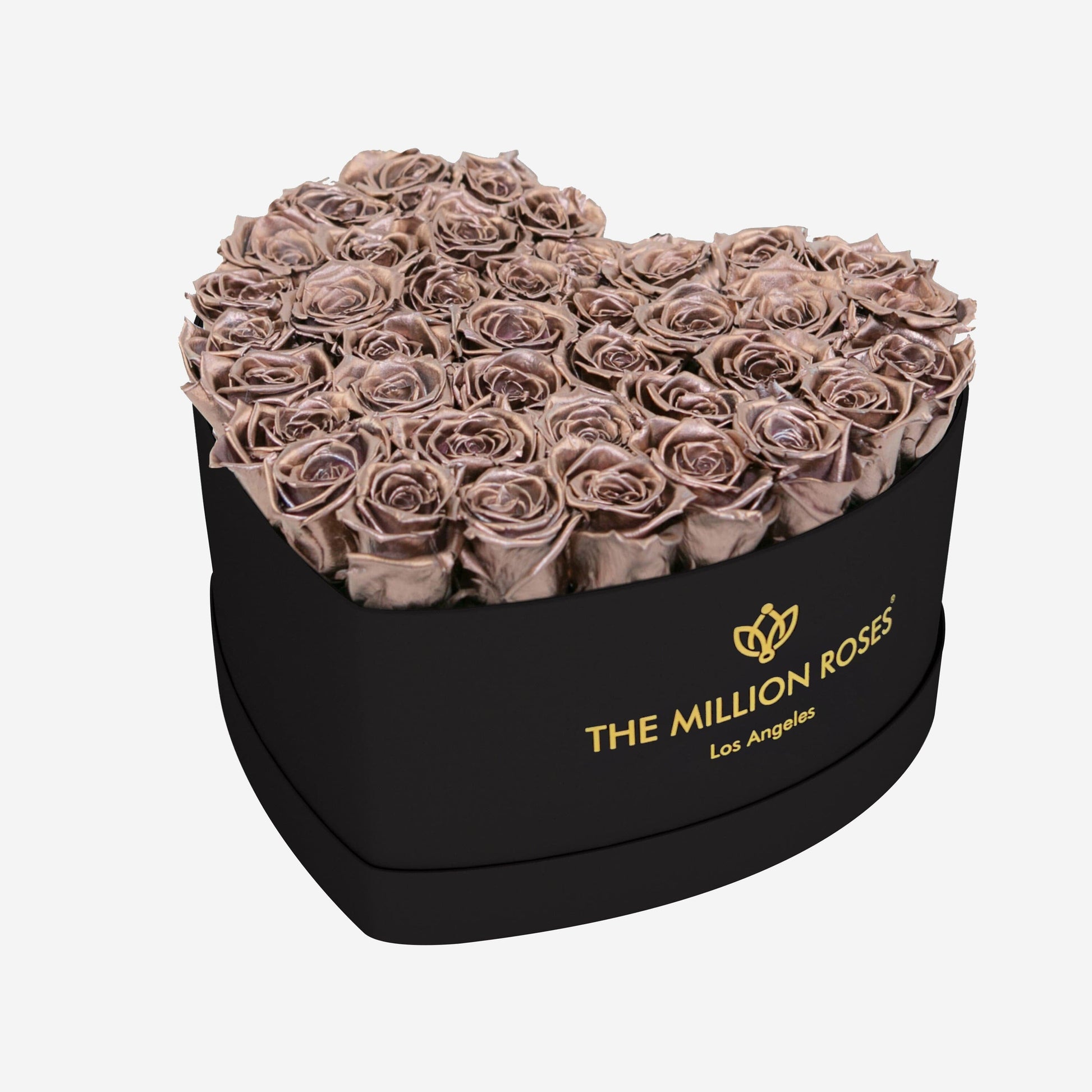 Heart Black Box | Rose Gold Roses - The Million Roses