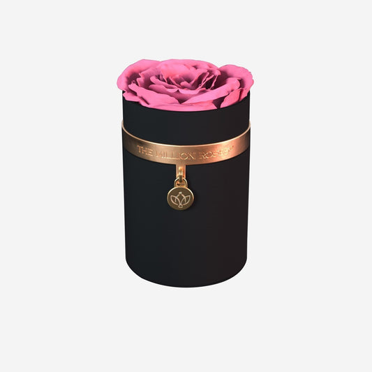 One in a Million™ Round Black Box | Charm Edition | Pink Rose - The Million Roses