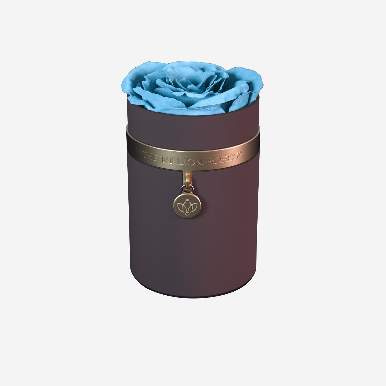 One in a Million™ Round Coffee Box | Charm Edition | Light Blue Rose - The Million Roses